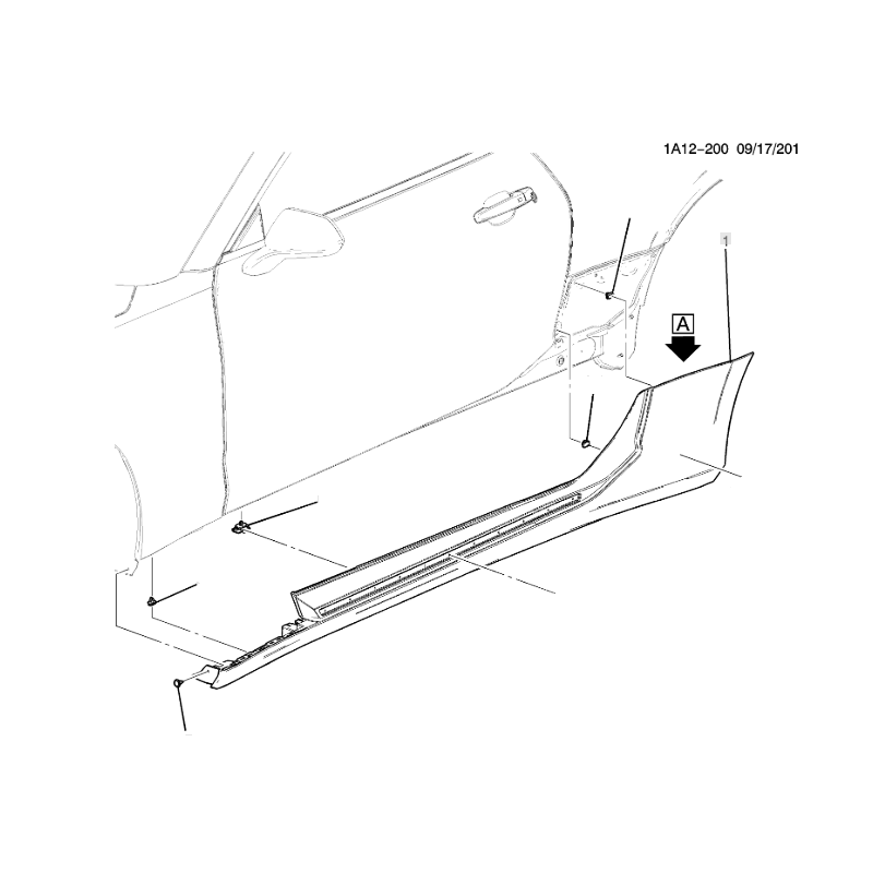 Right Rocker Panel Molding