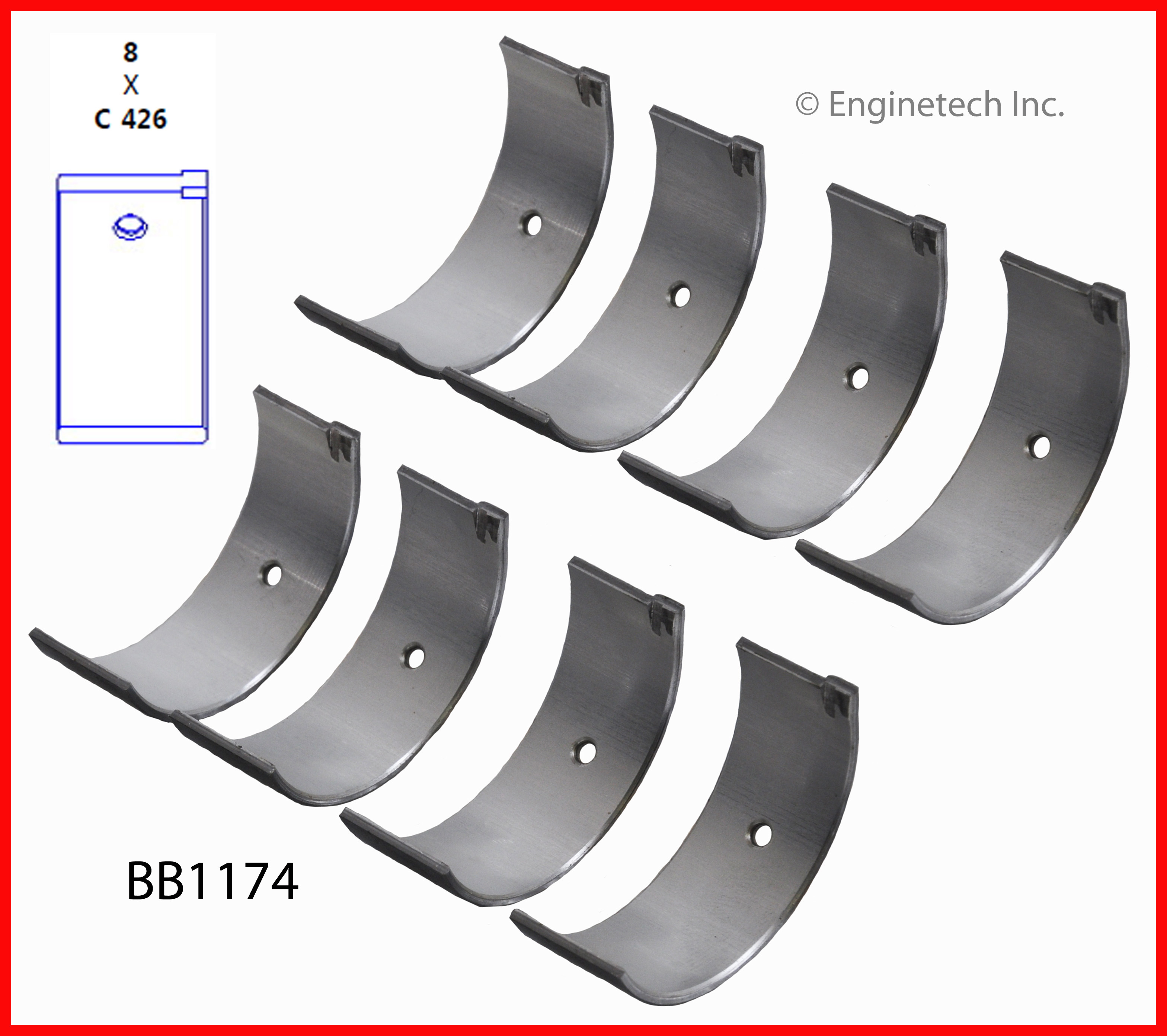 Engine Connecting Rod Bearing Set