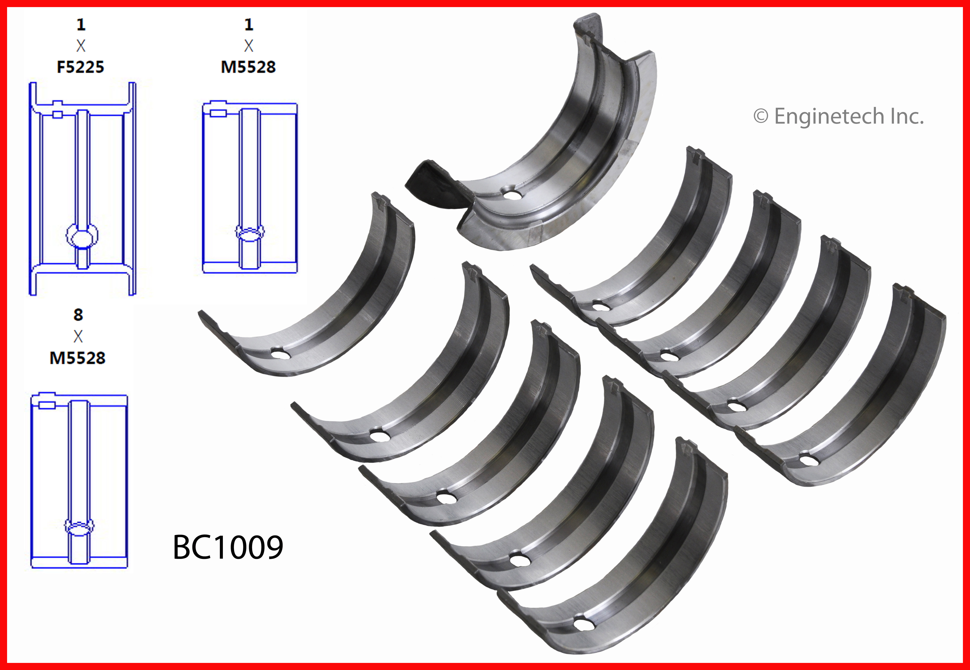 Engine Crankshaft Main Bearing Set