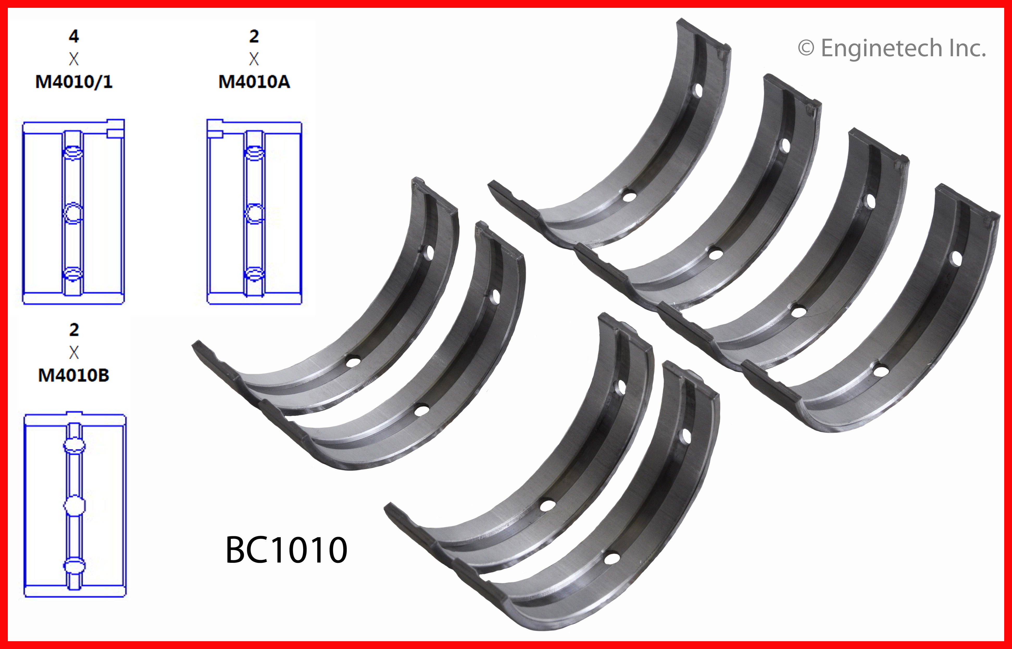 Engine Crankshaft Main Bearing Set