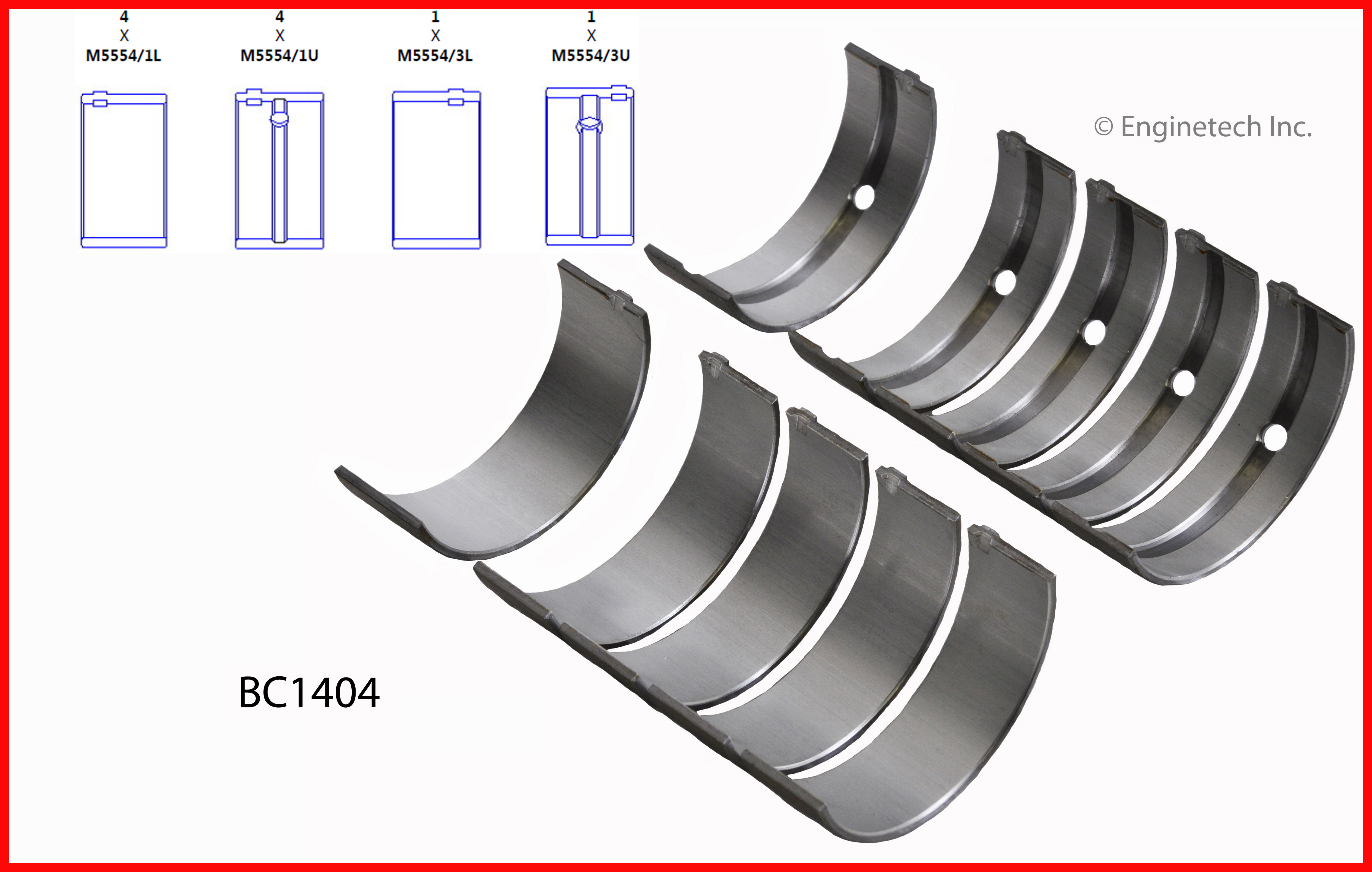 Engine Crankshaft Main Bearing Set