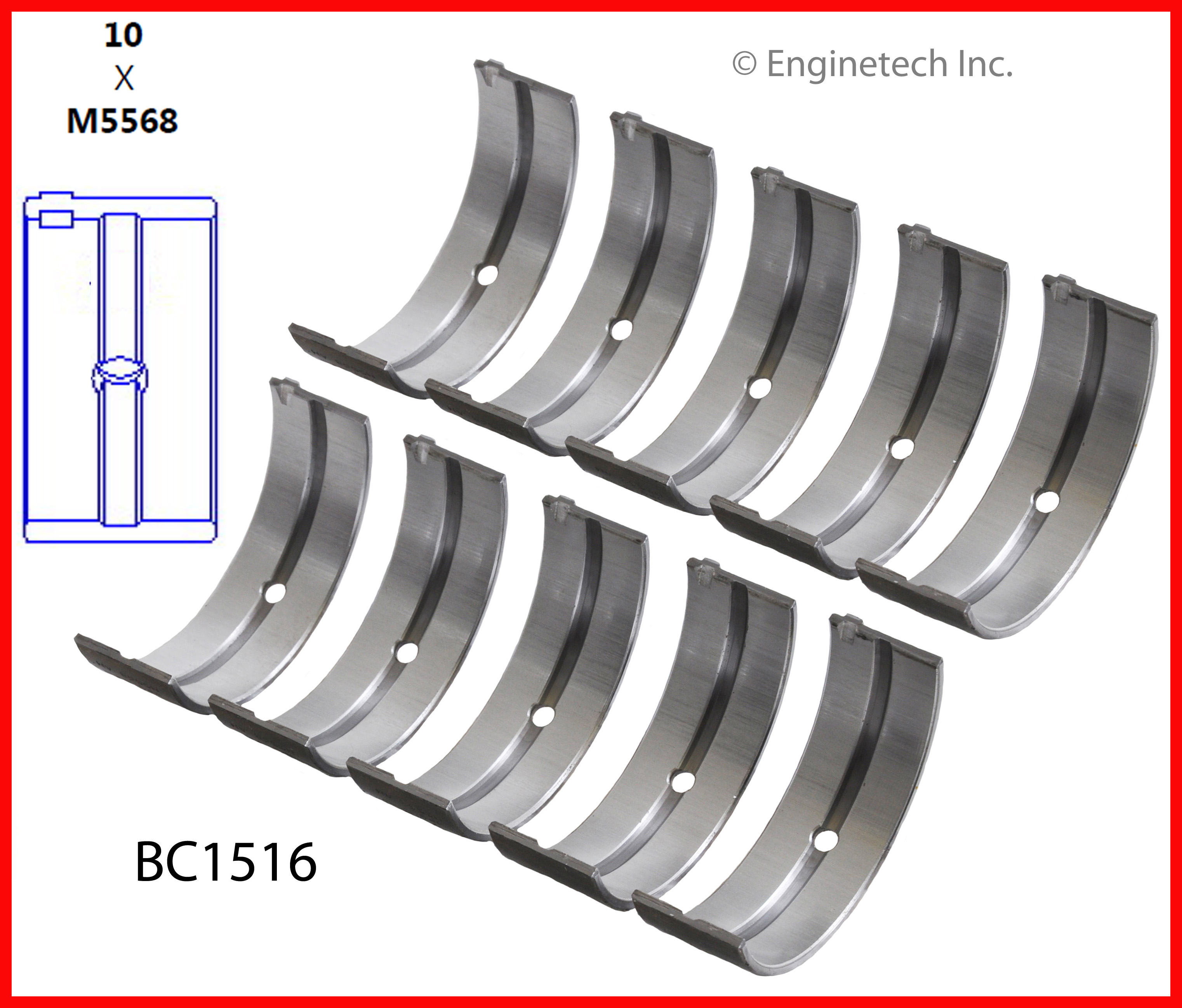 Engine Crankshaft Main Bearing Set