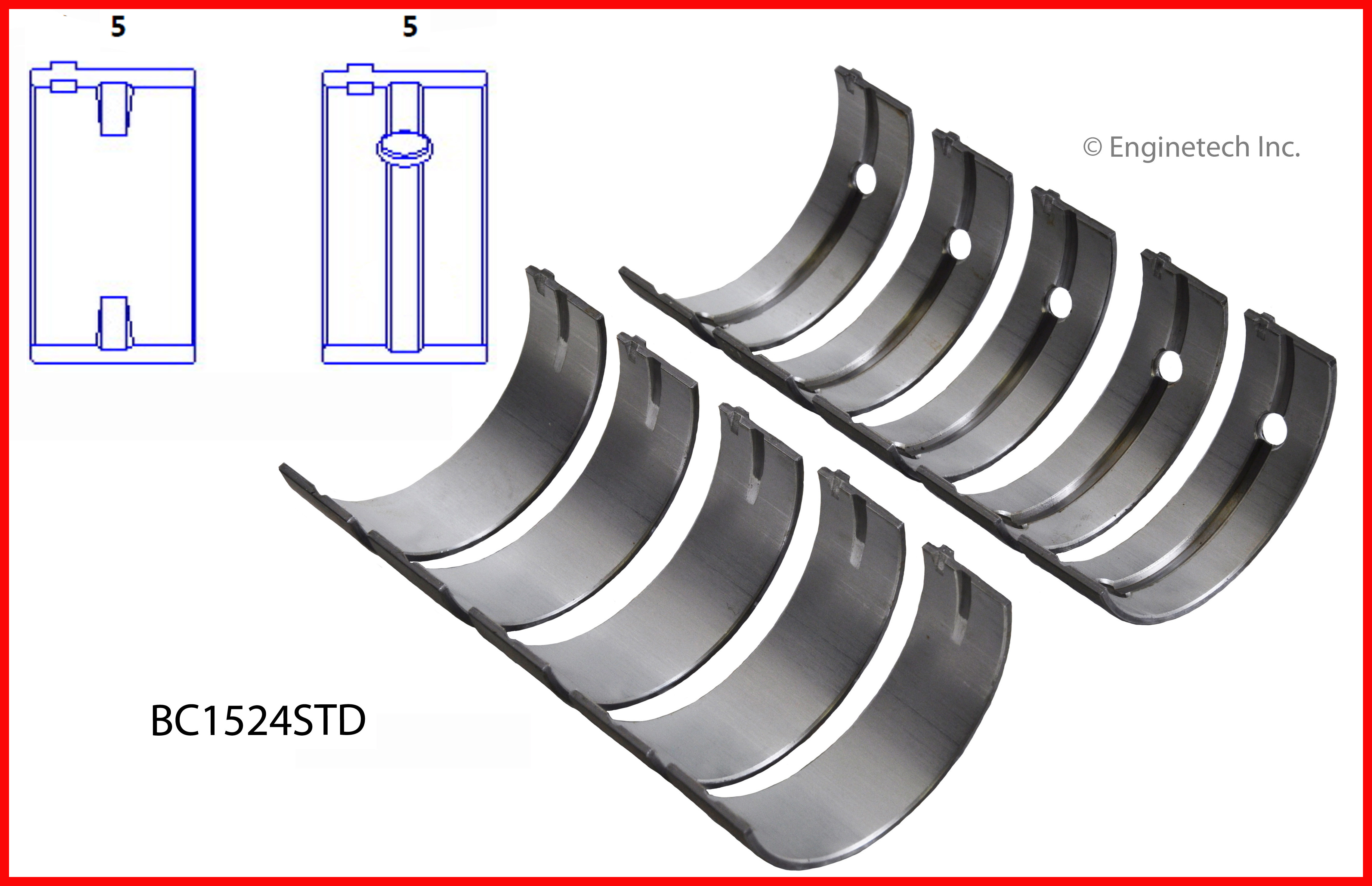 Engine Crankshaft Main Bearing Set