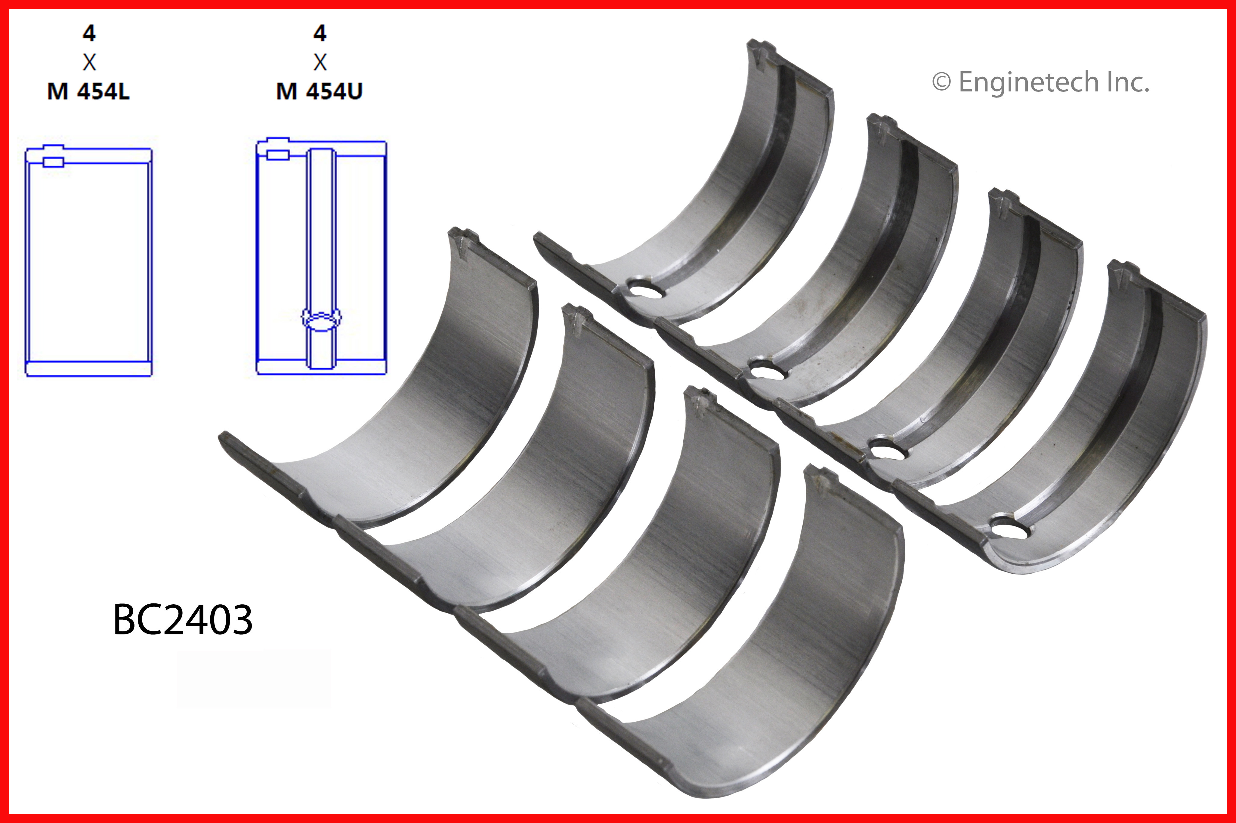 Engine Crankshaft Main Bearing Set