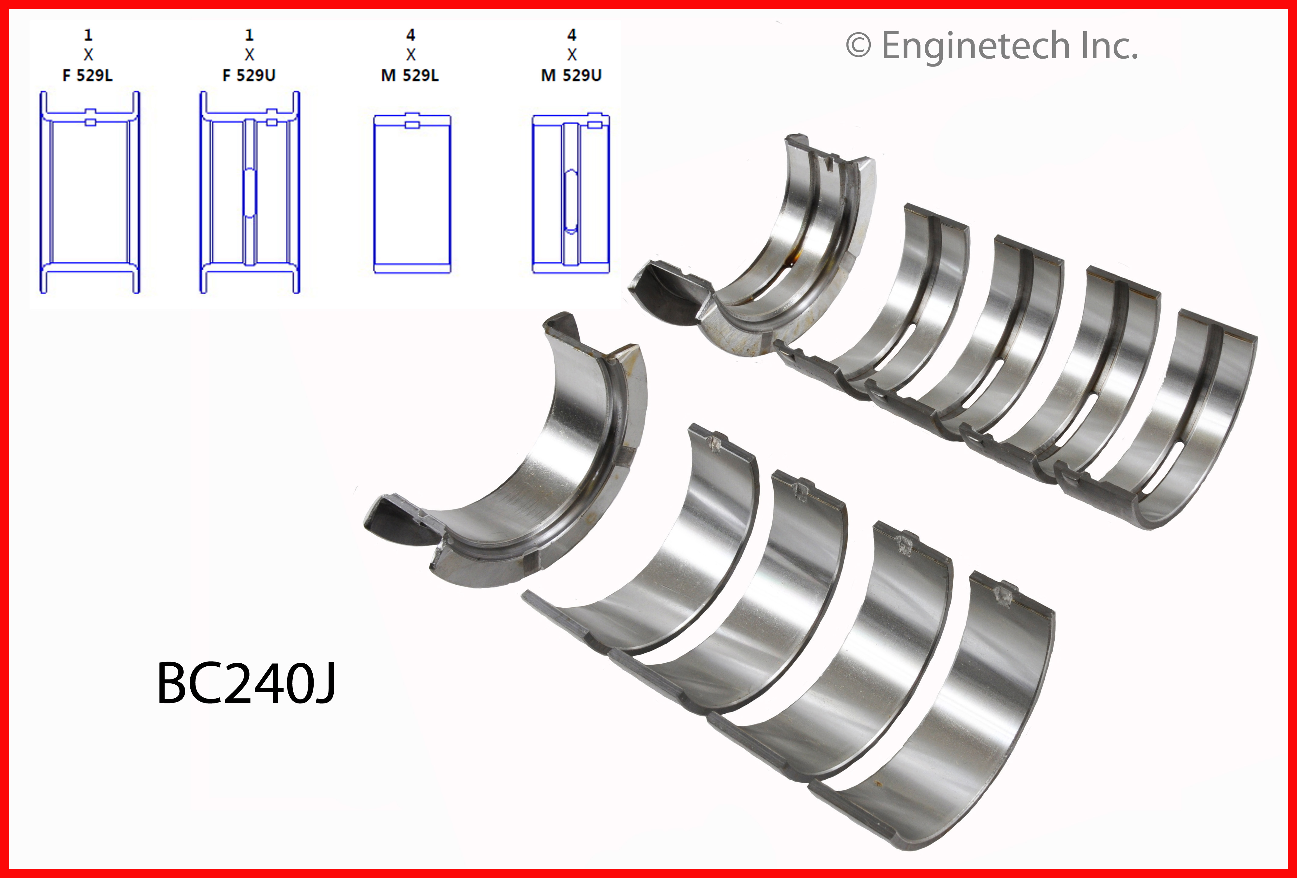 Engine Crankshaft Main Bearing Set