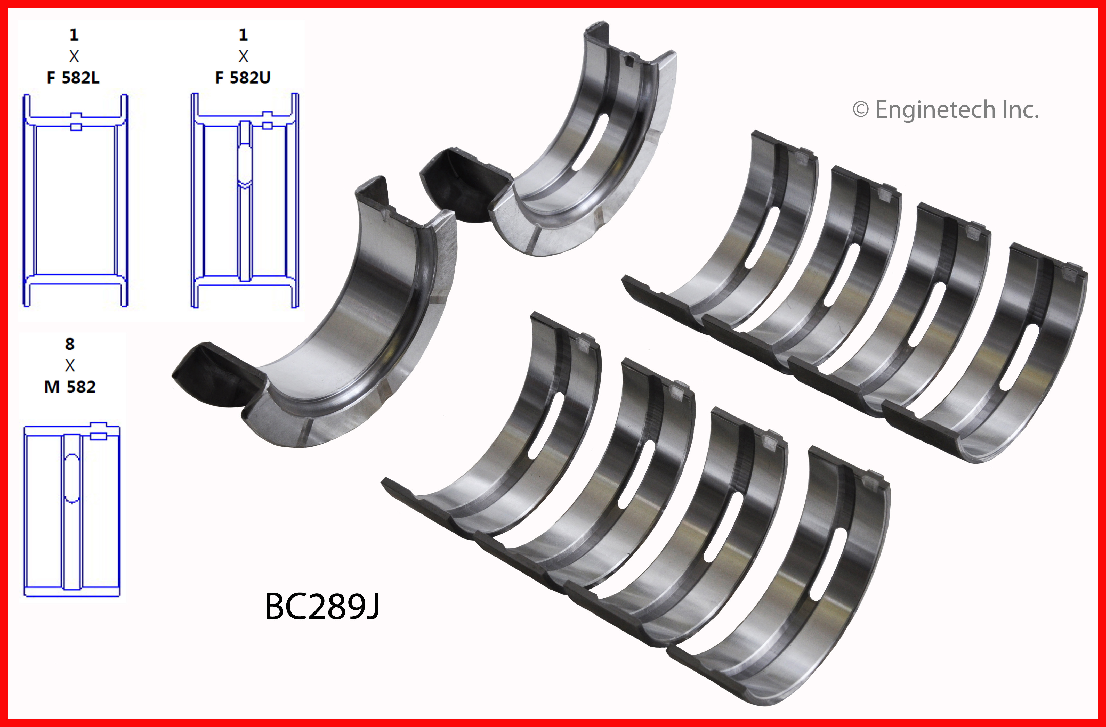 Engine Crankshaft Main Bearing Set