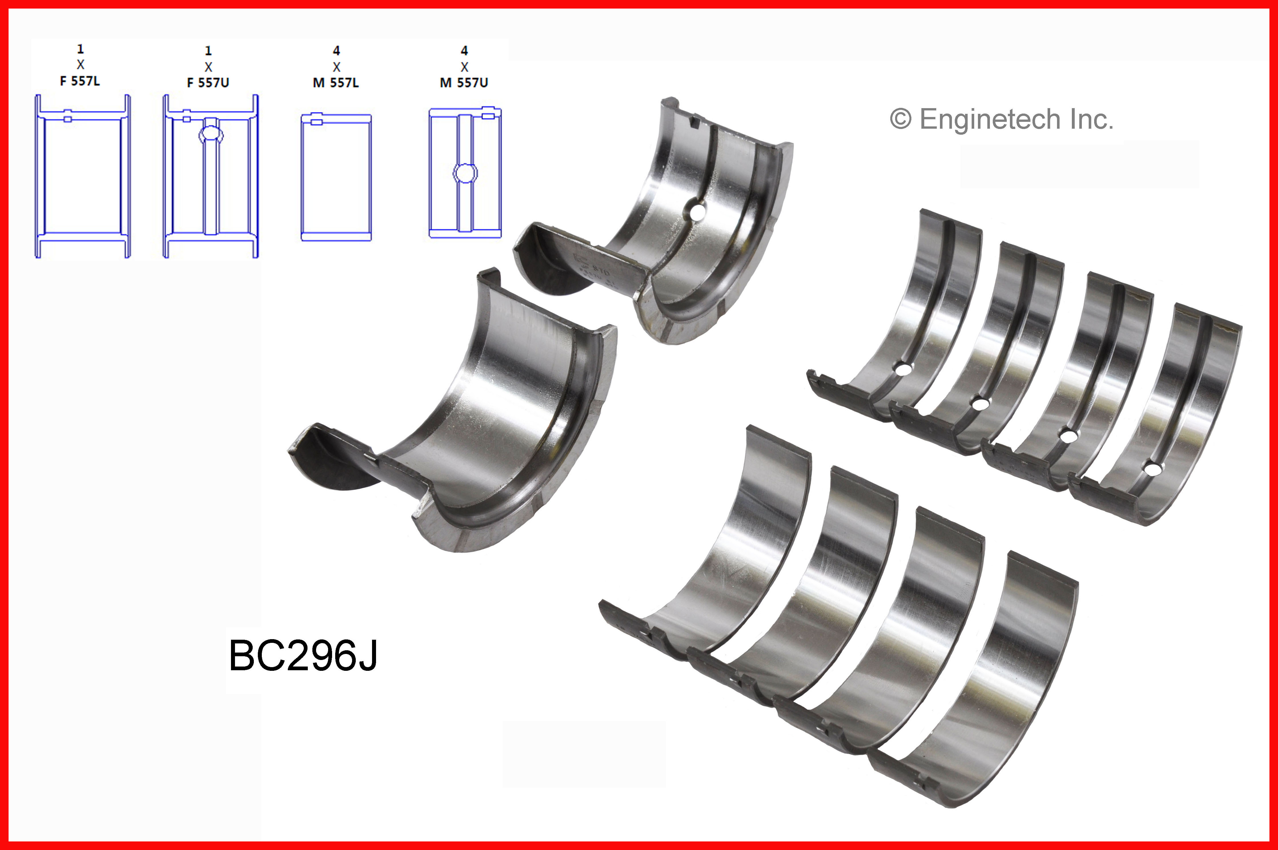 Engine Crankshaft Main Bearing Set