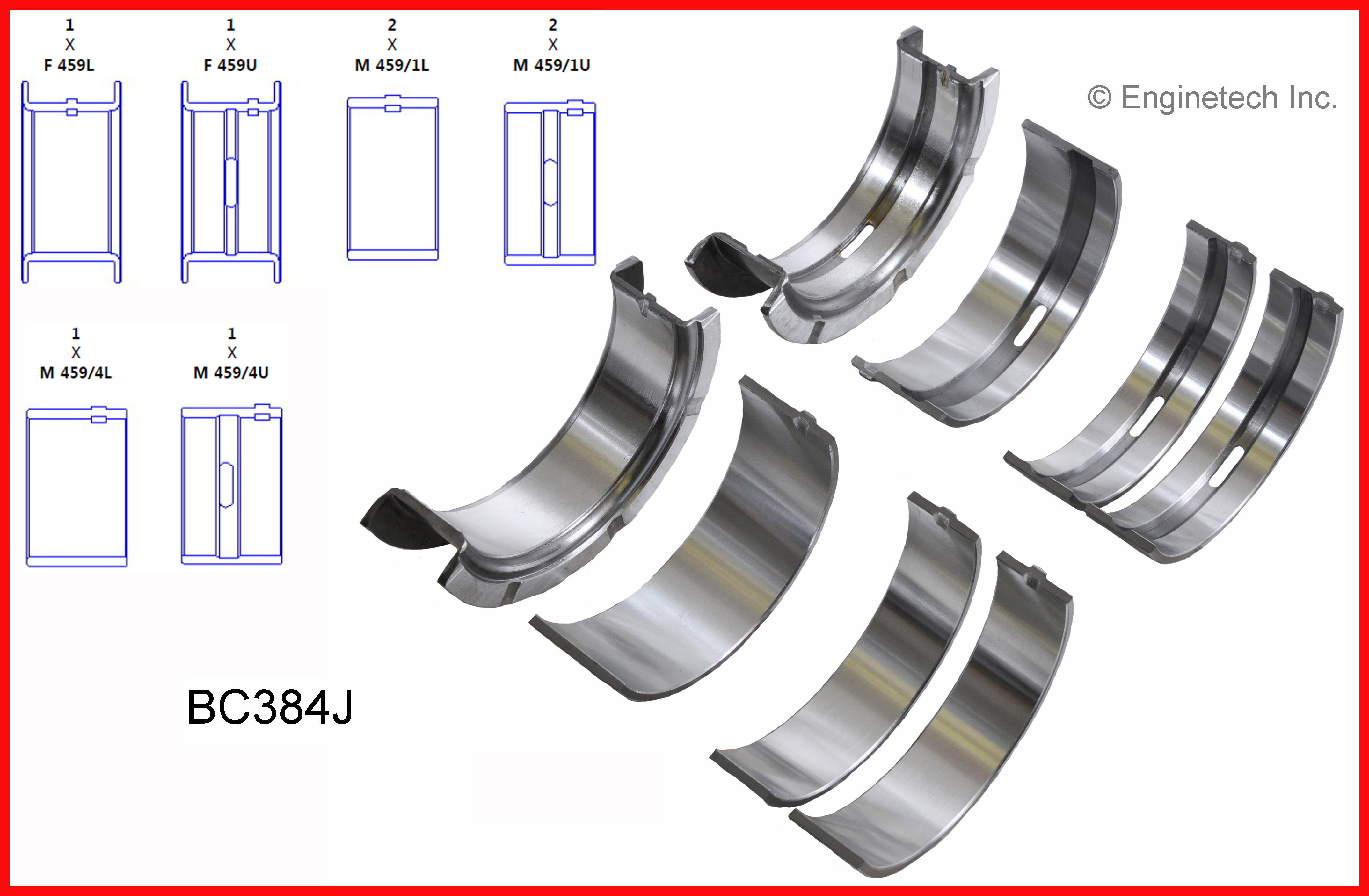 Engine Crankshaft Main Bearing