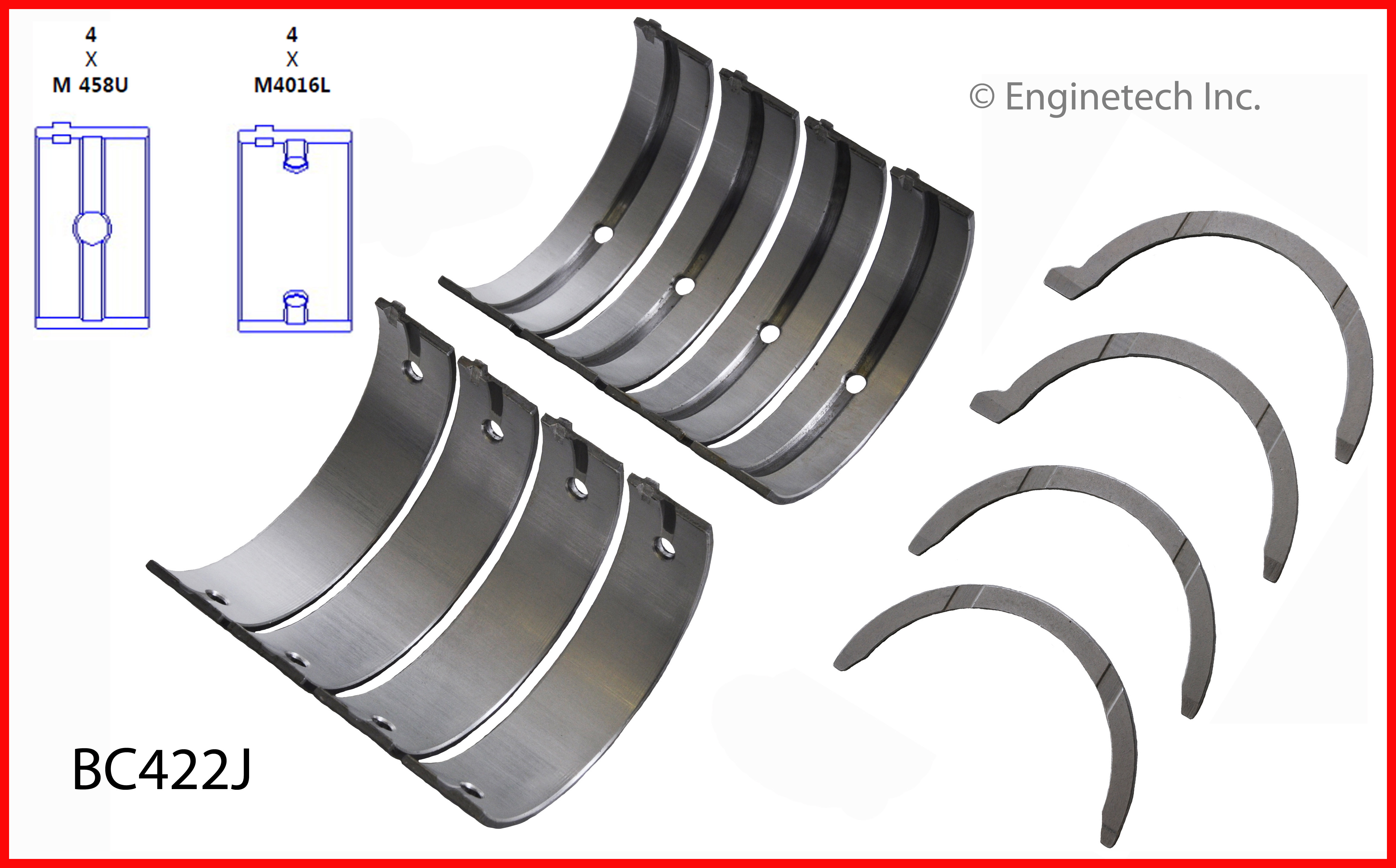 Engine Crankshaft Main Bearing Set