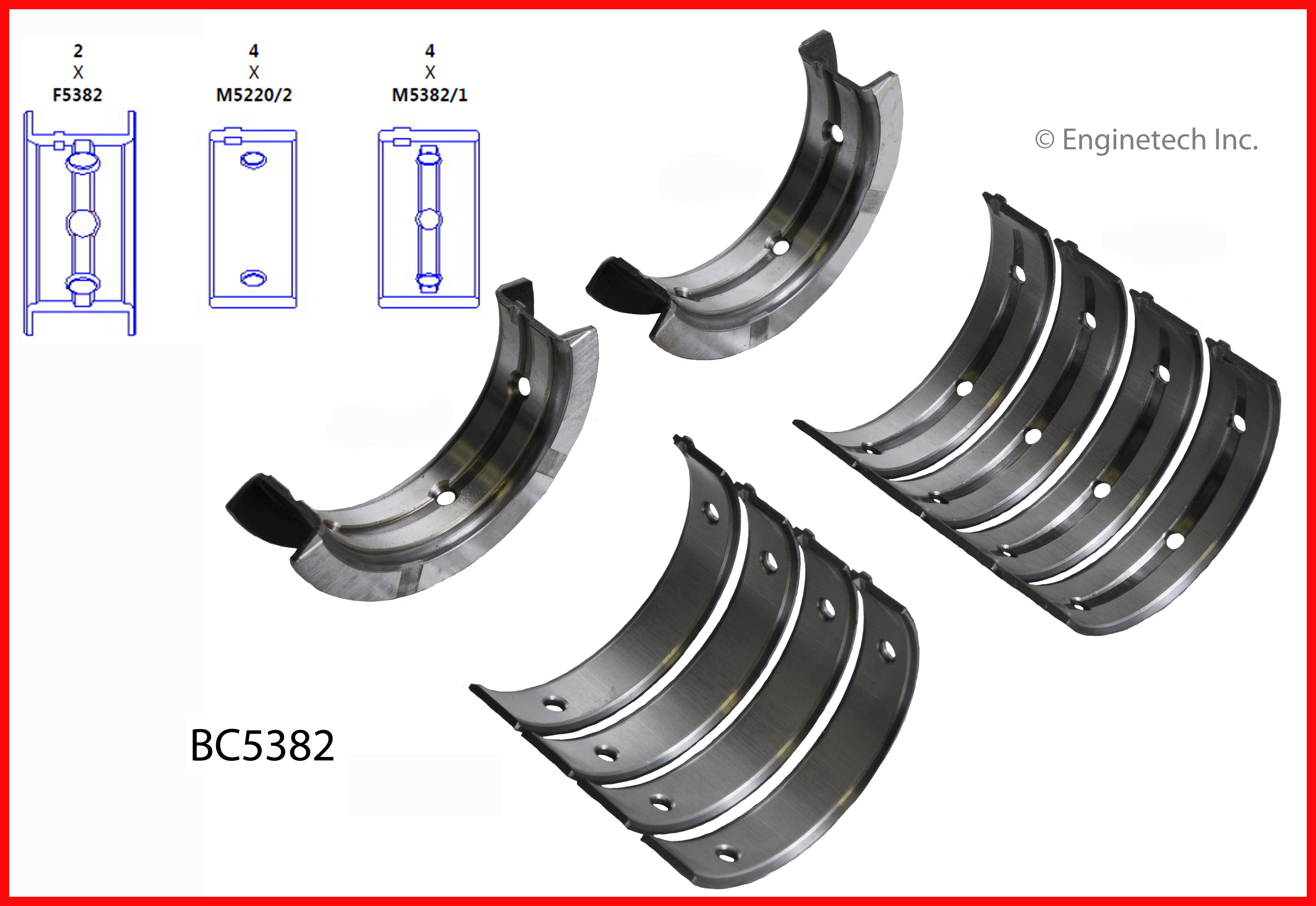 Engine Crankshaft Main Bearing Set