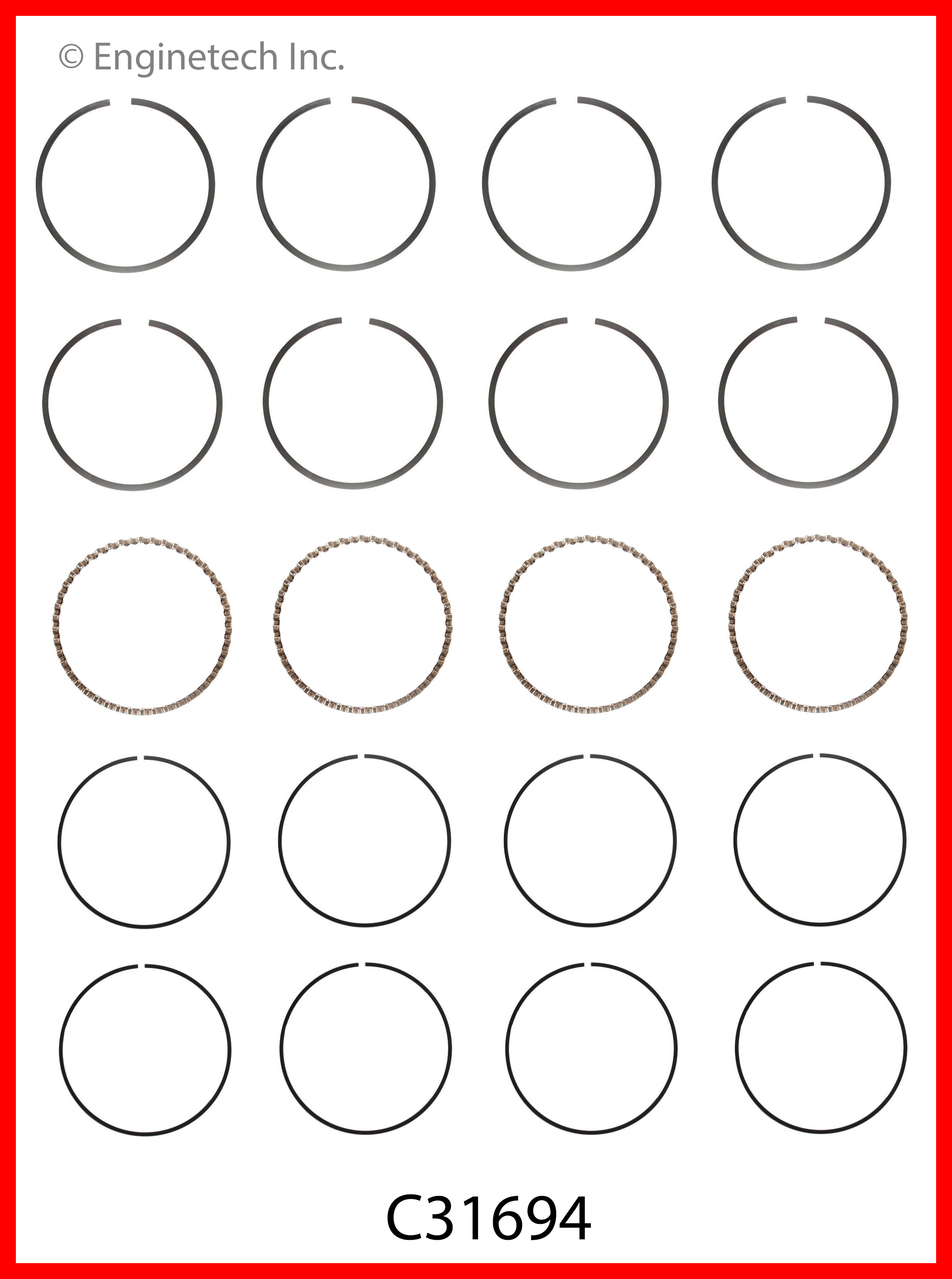 Engine Piston Ring Set