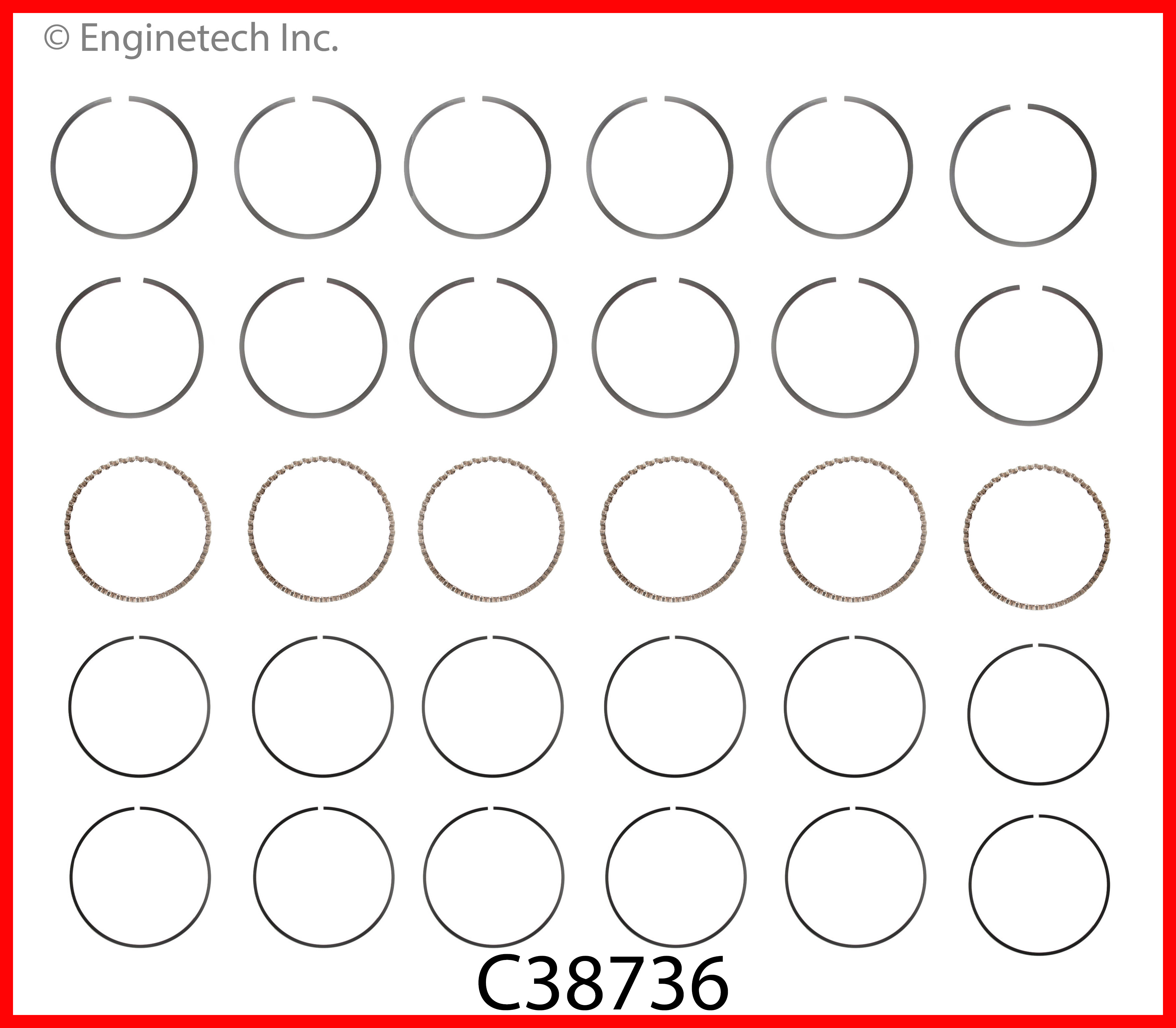 Engine Piston Ring Set