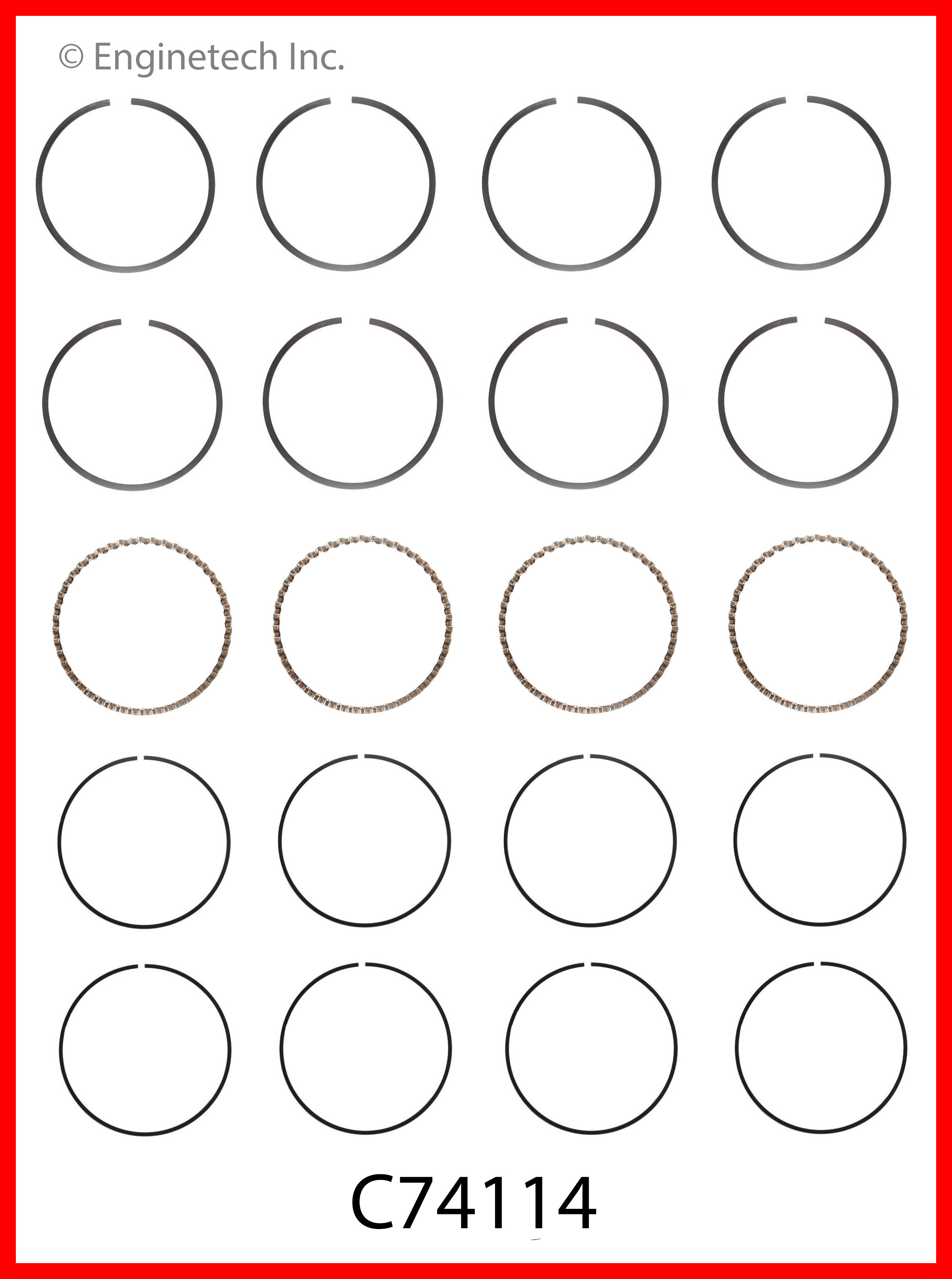 Engine Piston Ring Set