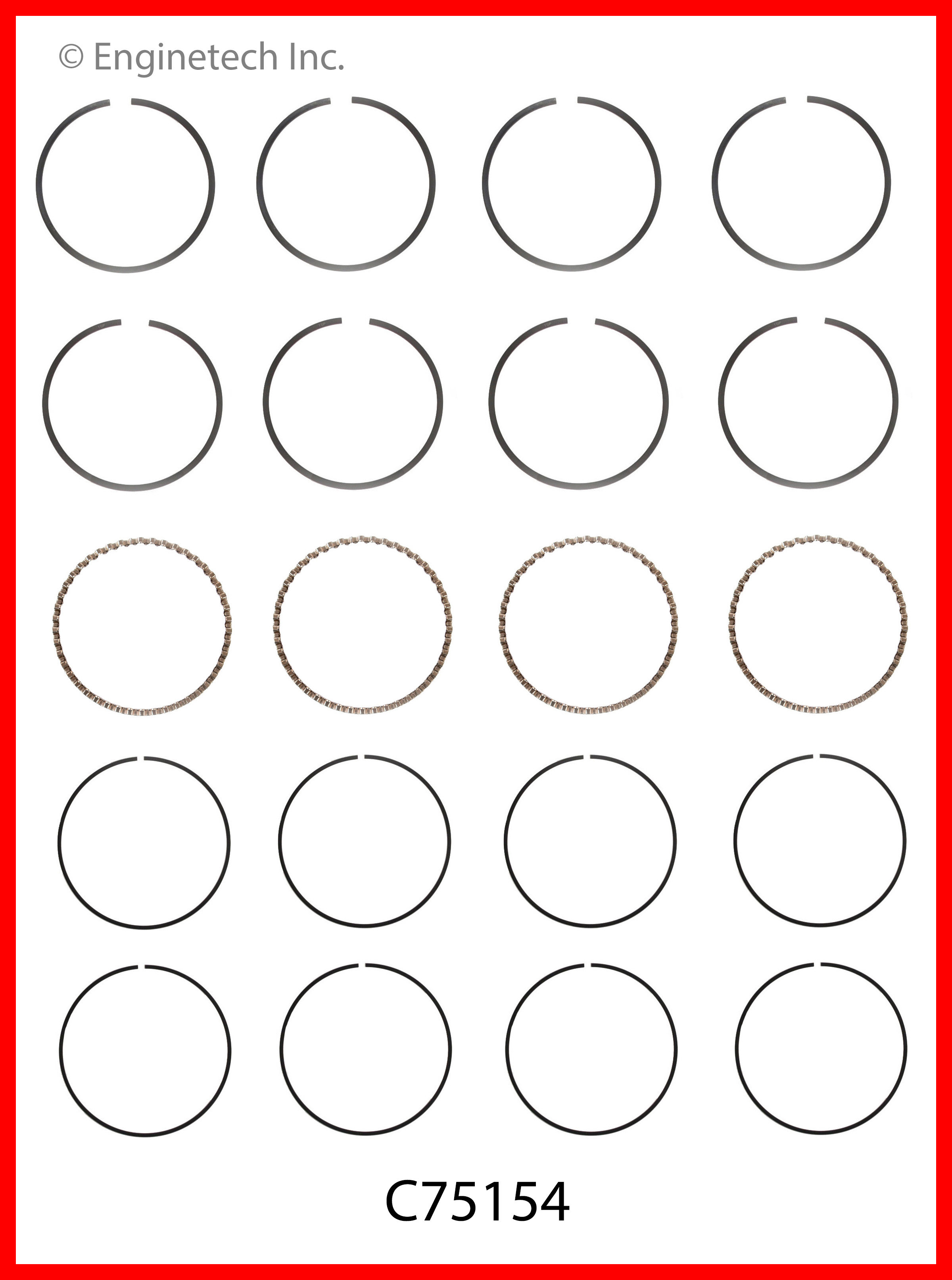 Engine Piston Ring Set