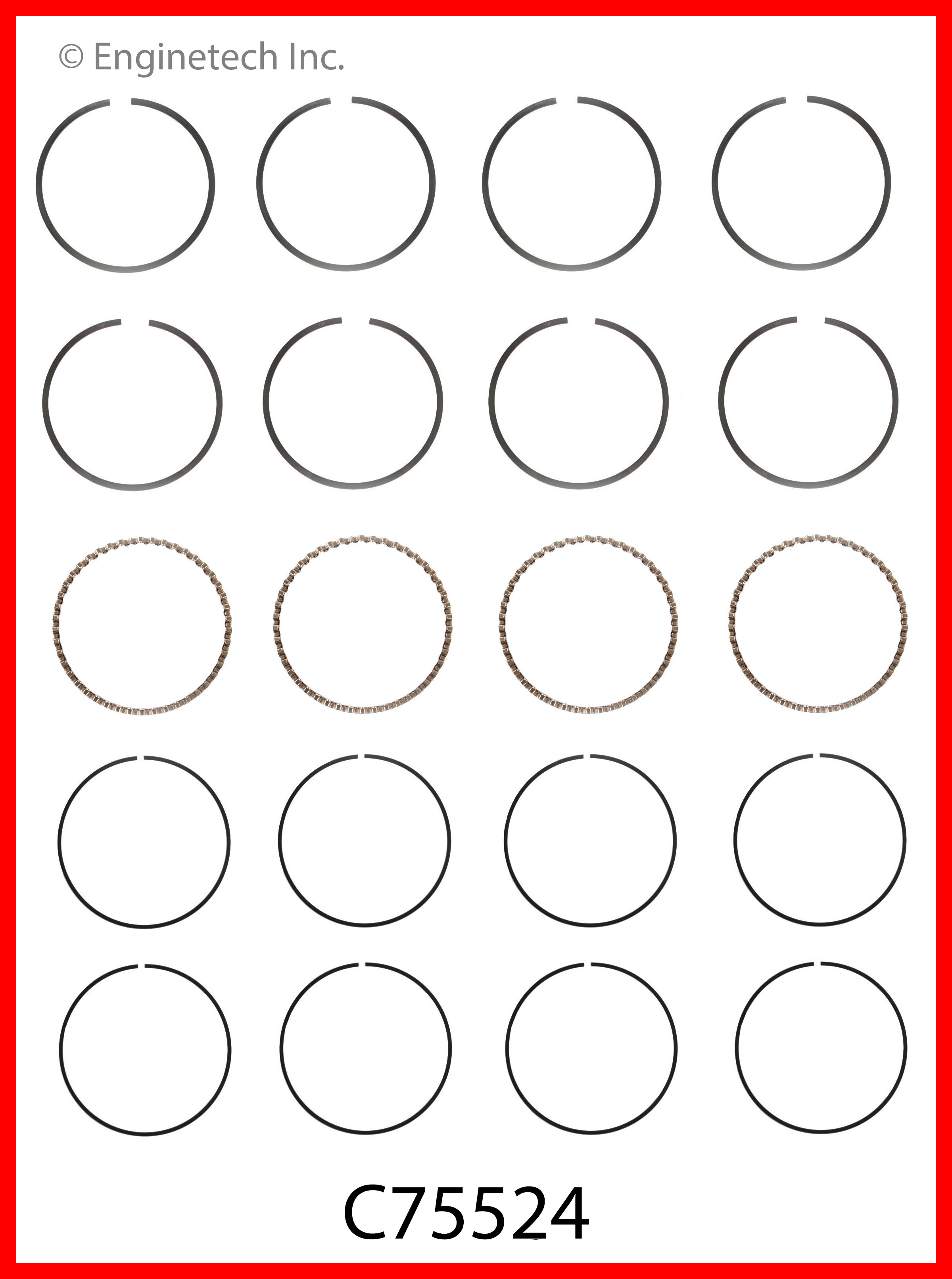 Engine Piston Ring Set