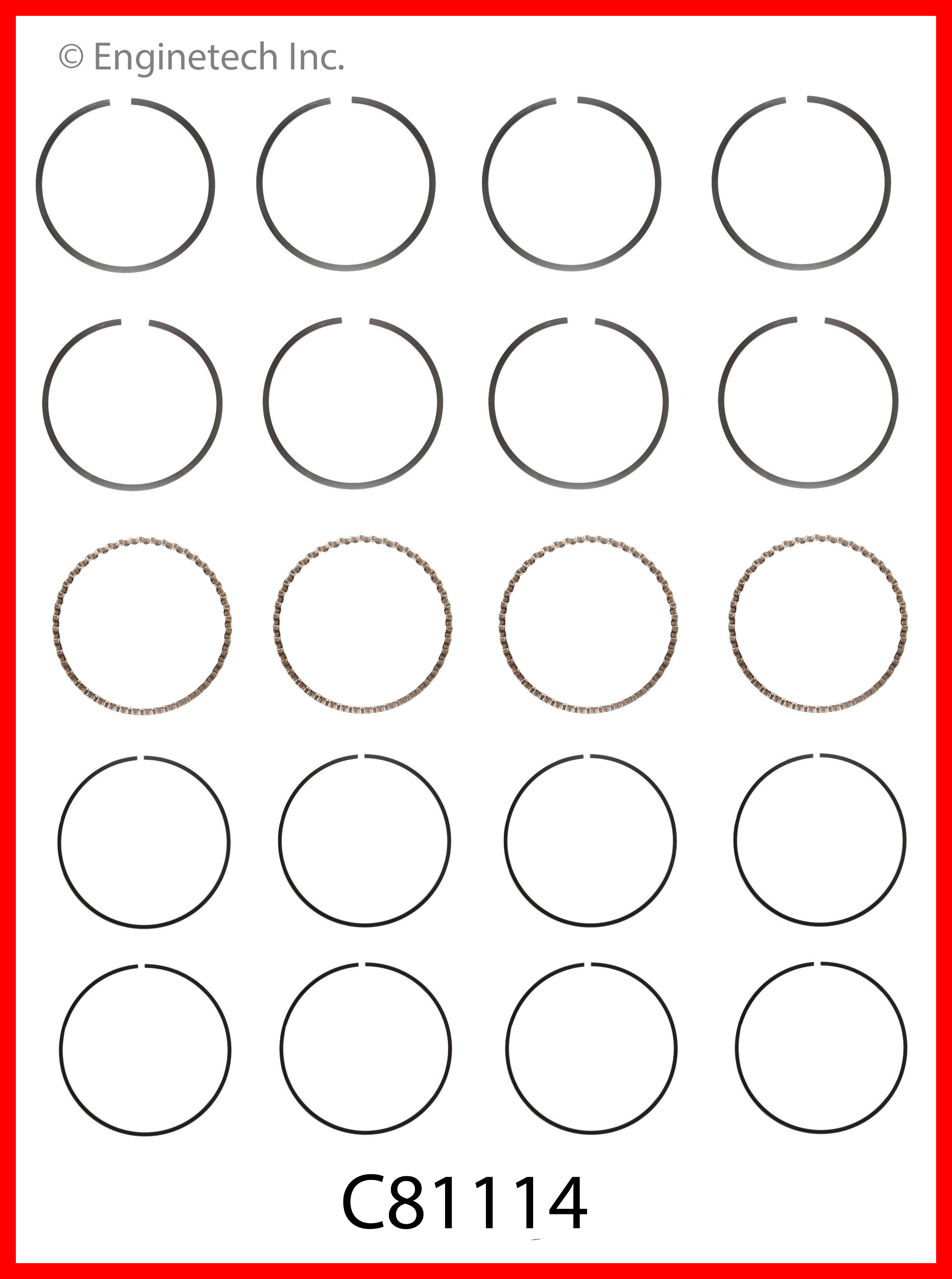 Engine Piston Ring Set