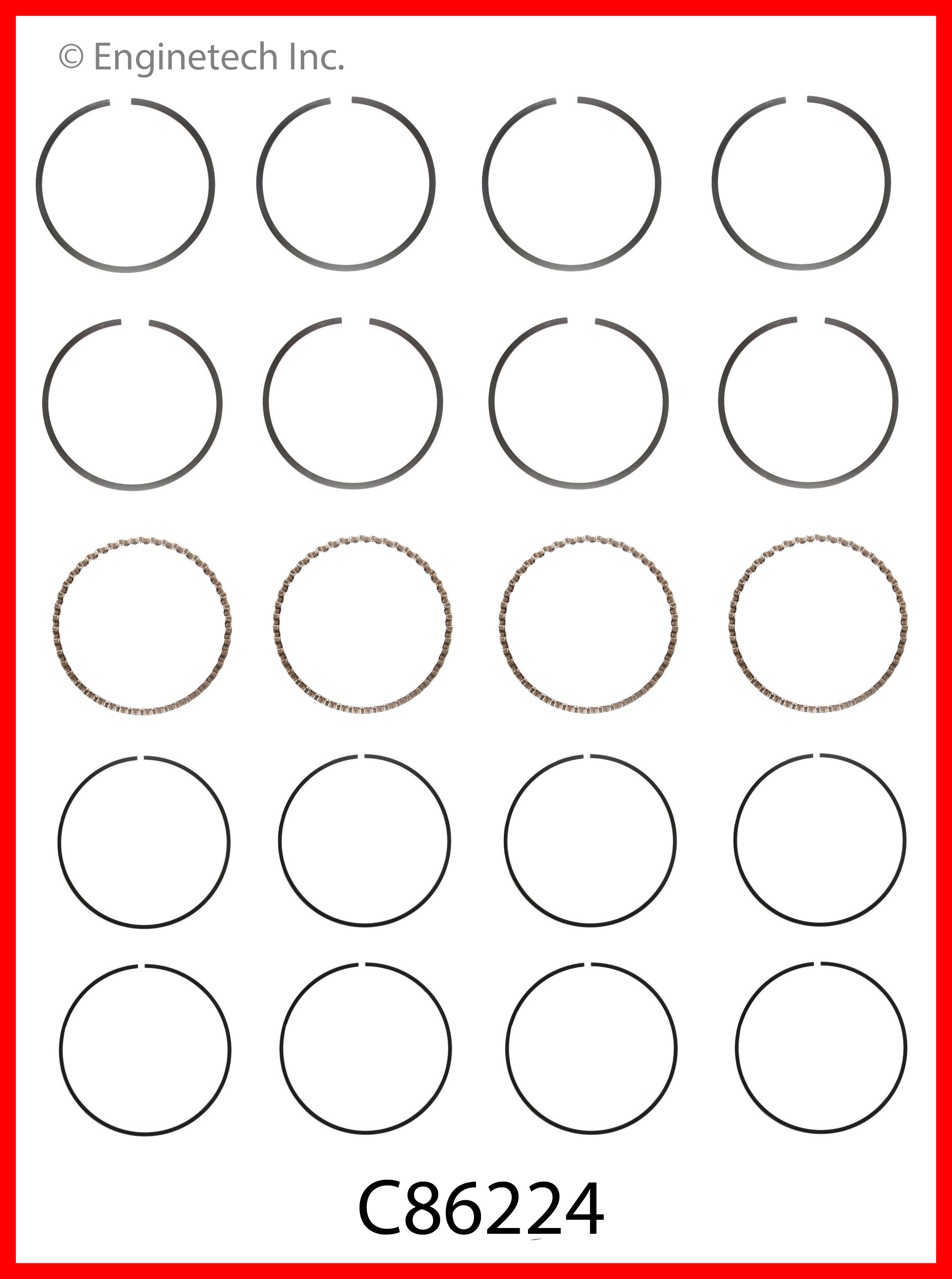 Engine Piston Ring Set