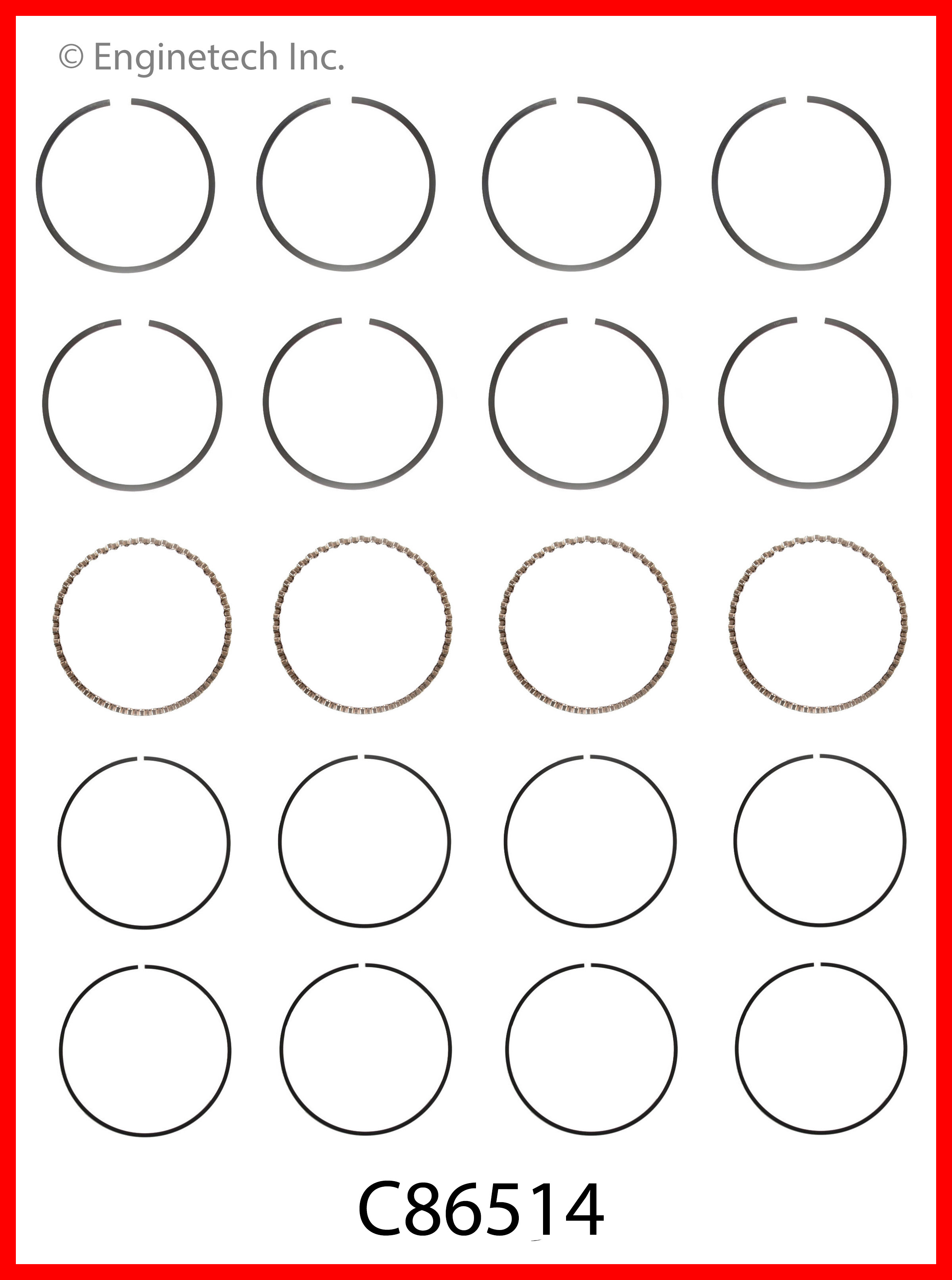 Engine Piston Ring Set