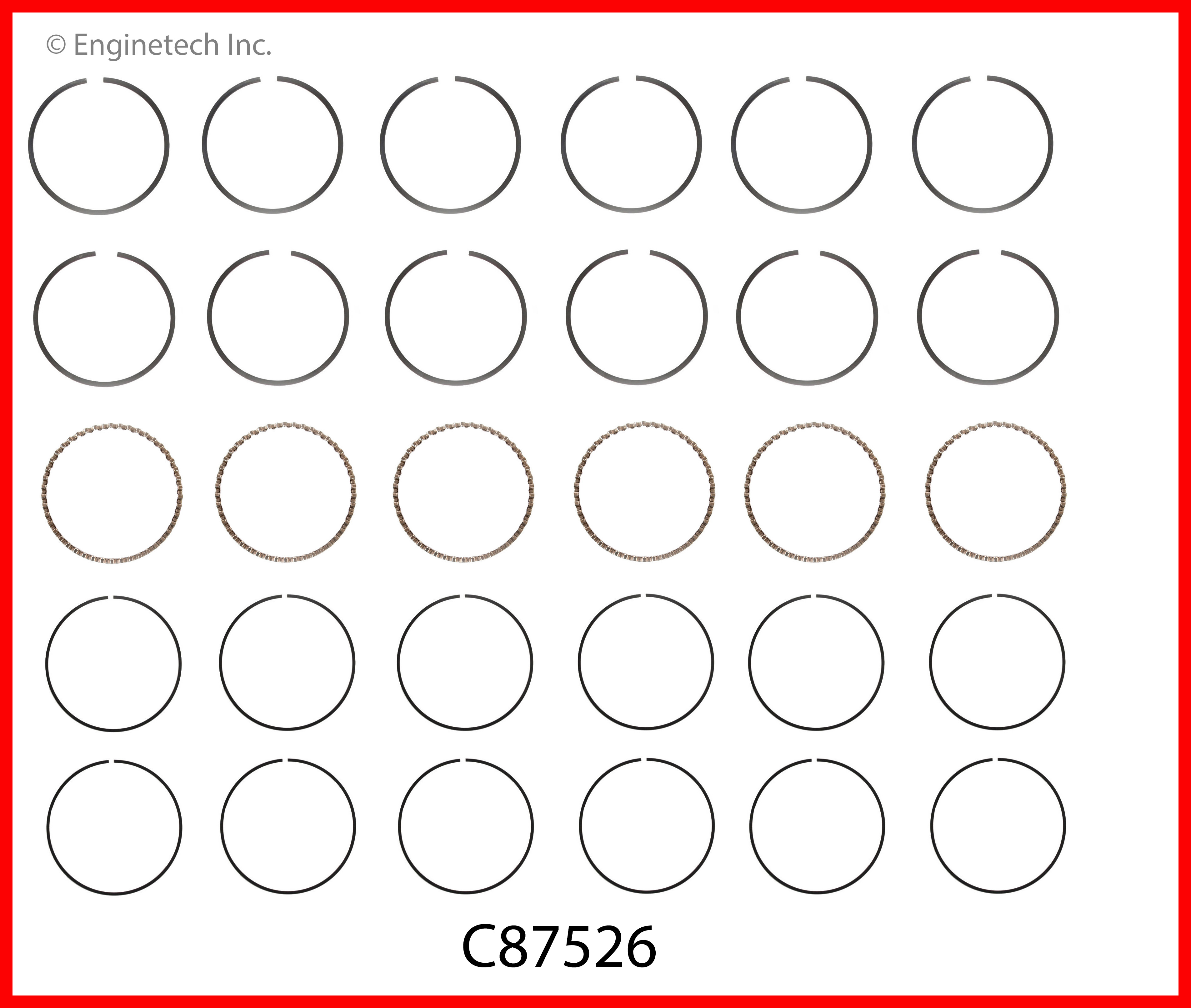 Engine Piston Ring Set