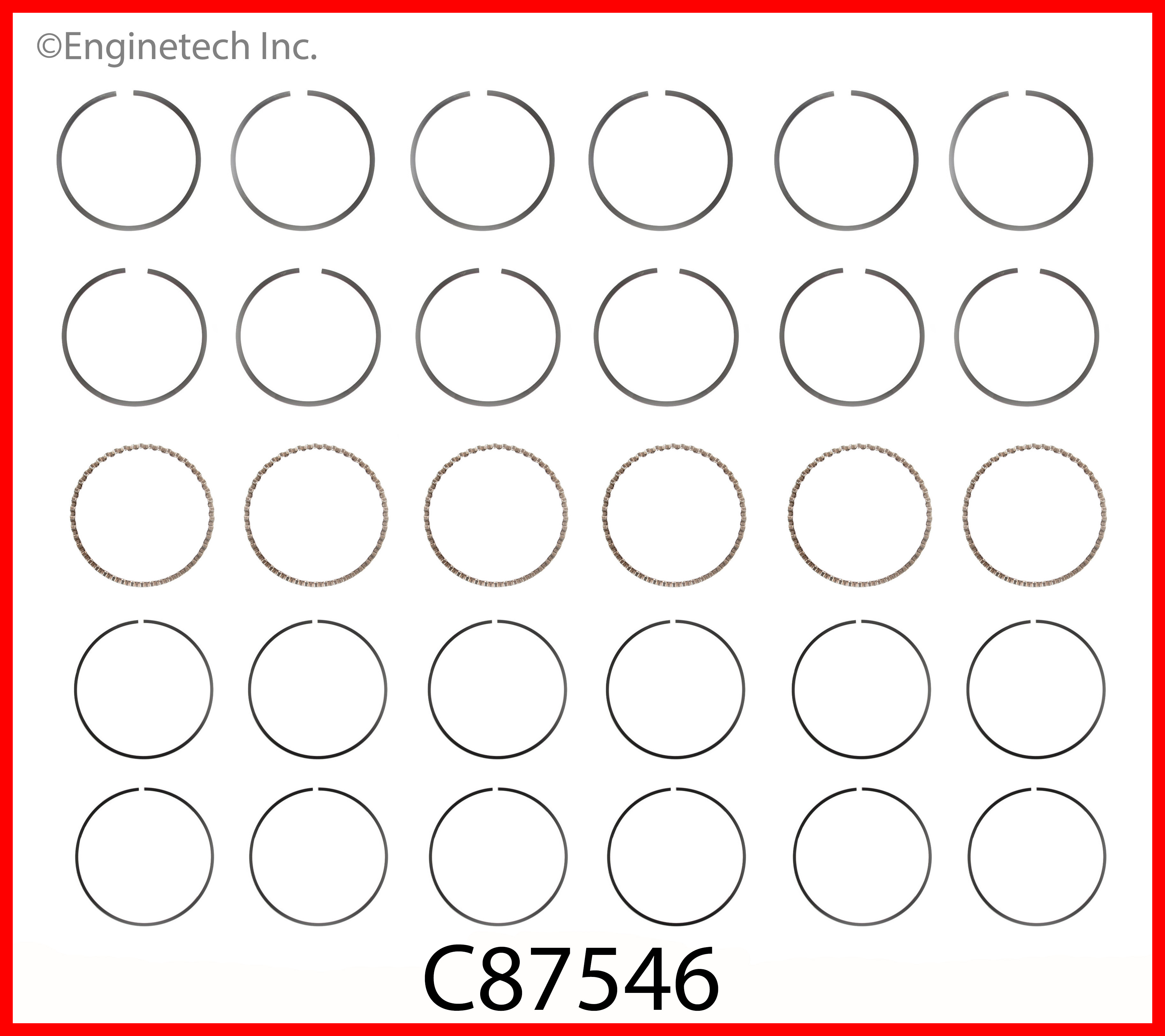 Engine Piston Ring Set