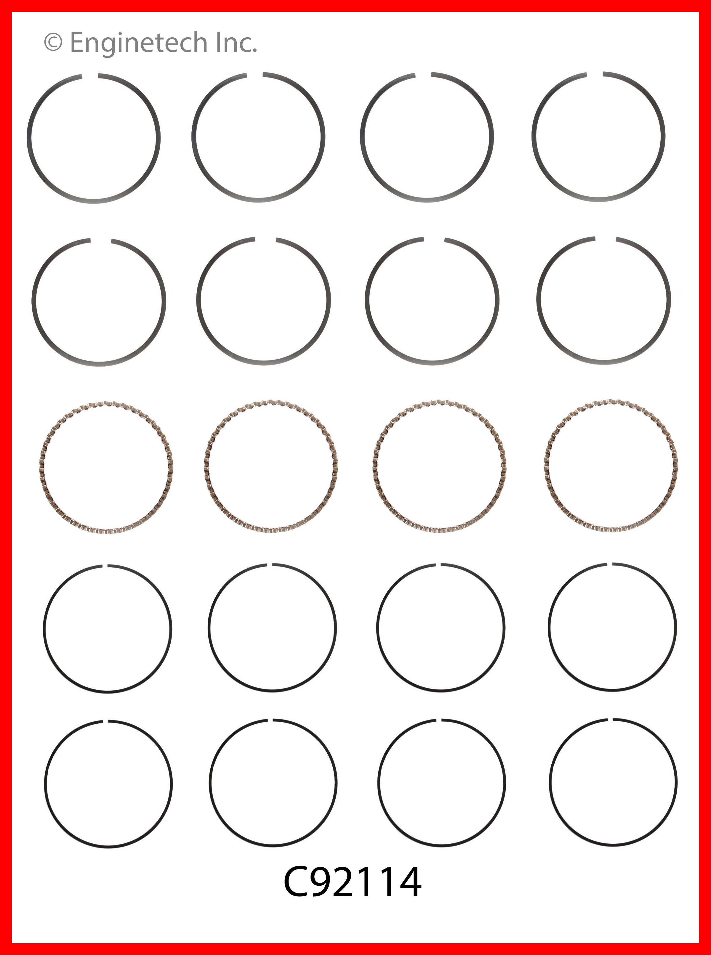 Engine Piston Ring Set