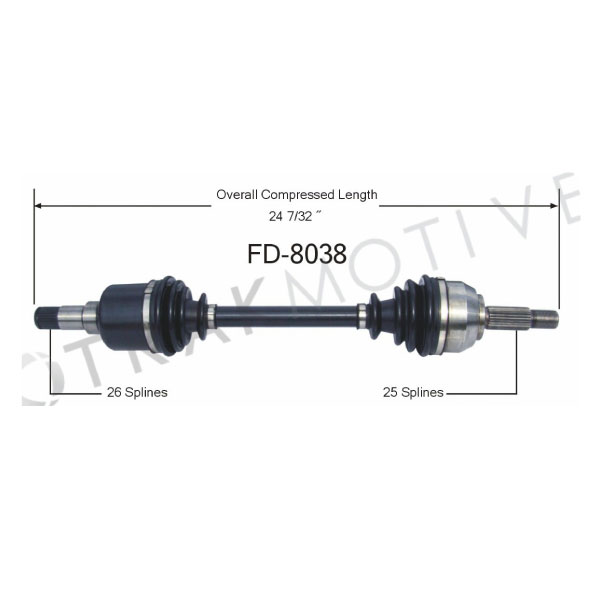 Front Left CV Axle Shaft