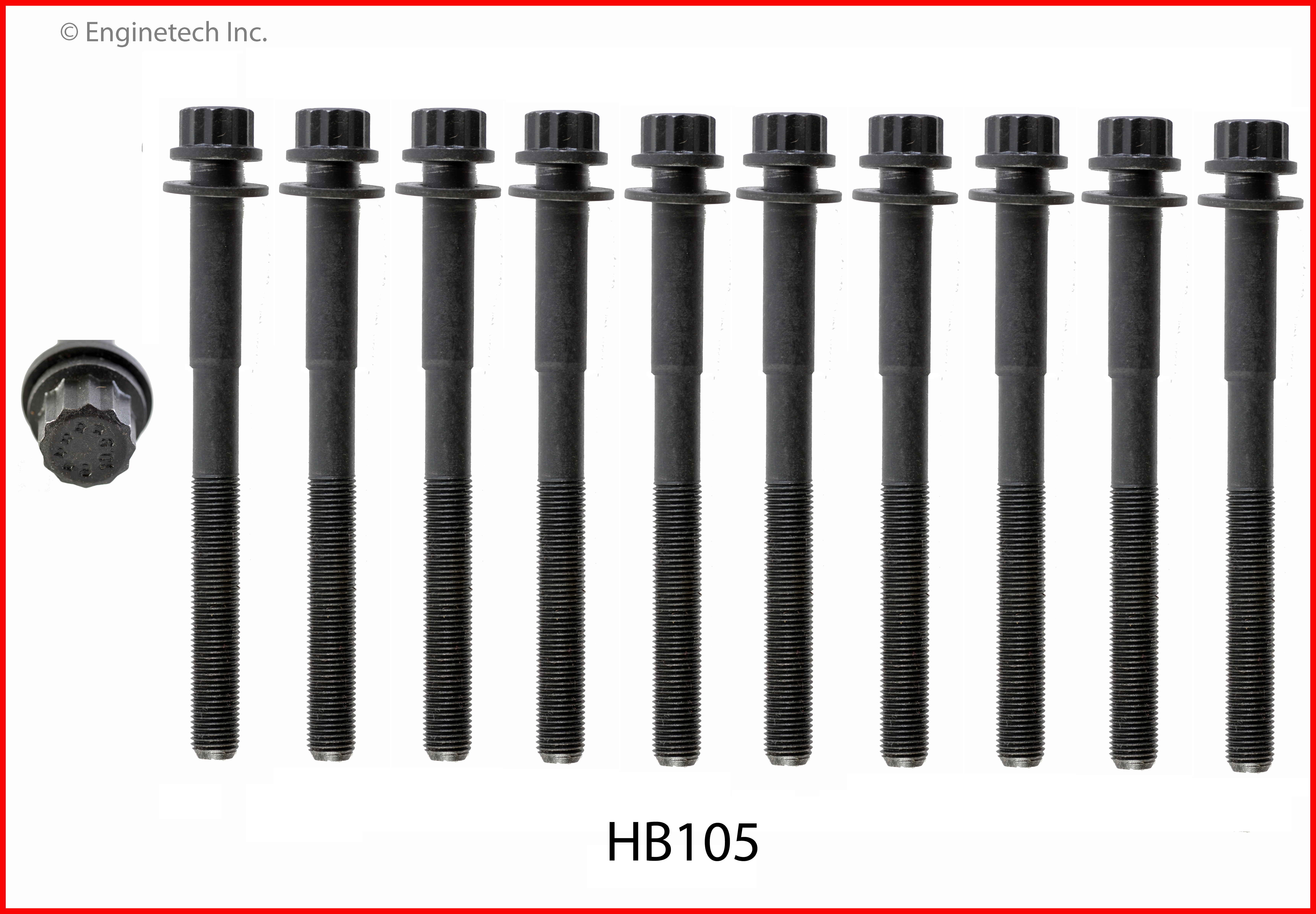 Engine Cylinder Head Bolt Set