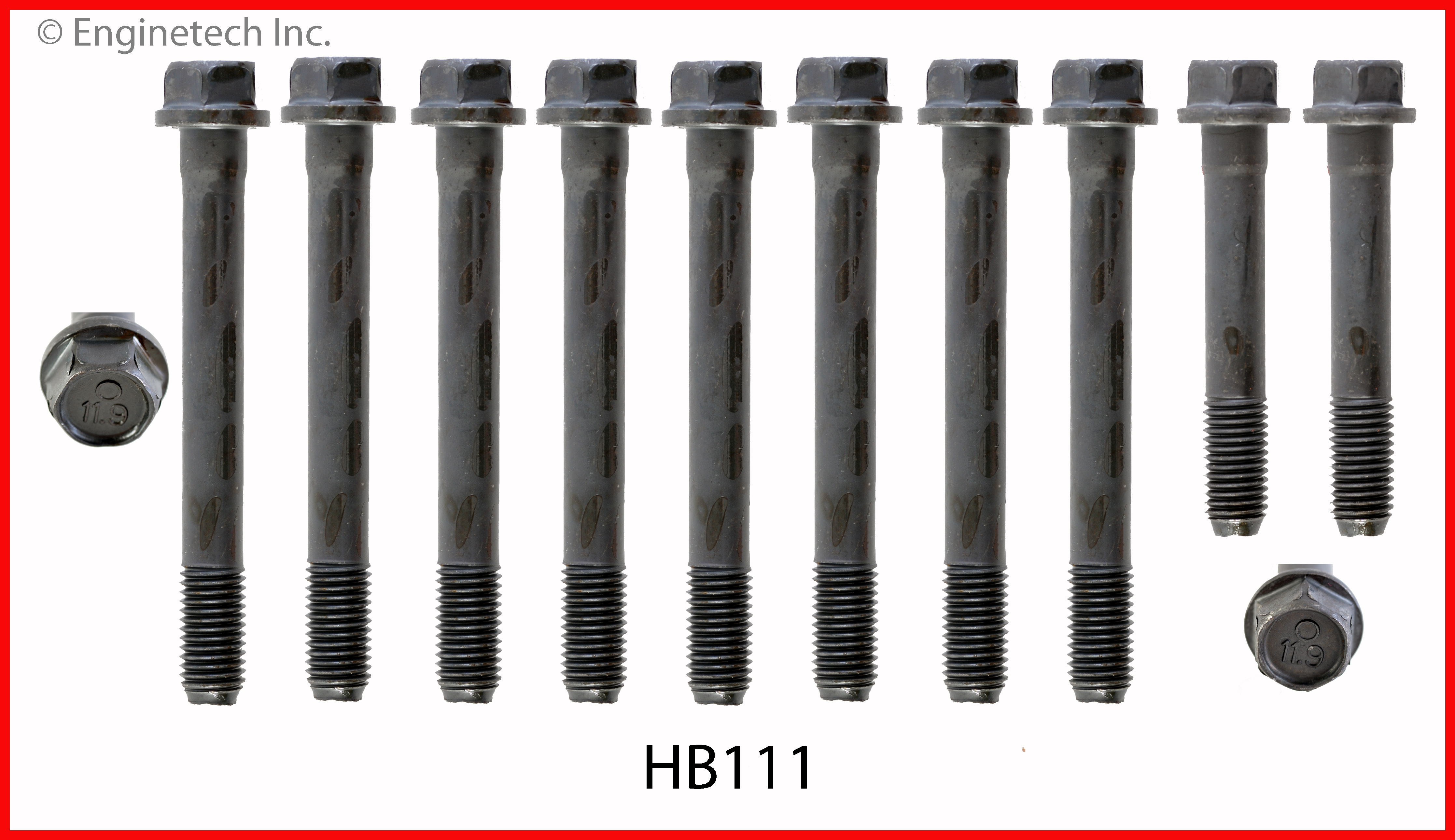 Engine Cylinder Head Bolt Set