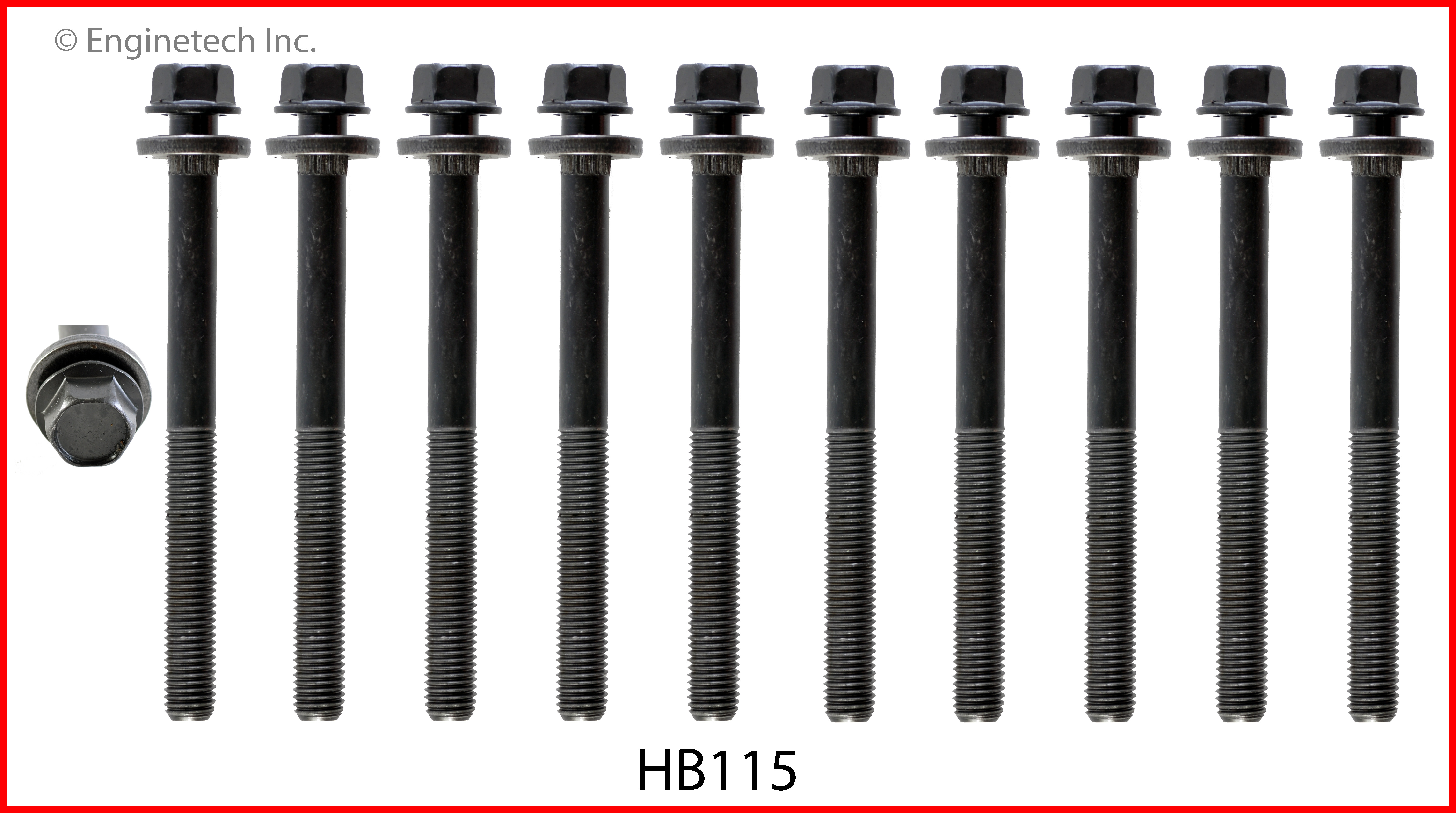 Engine Cylinder Head Bolt Set