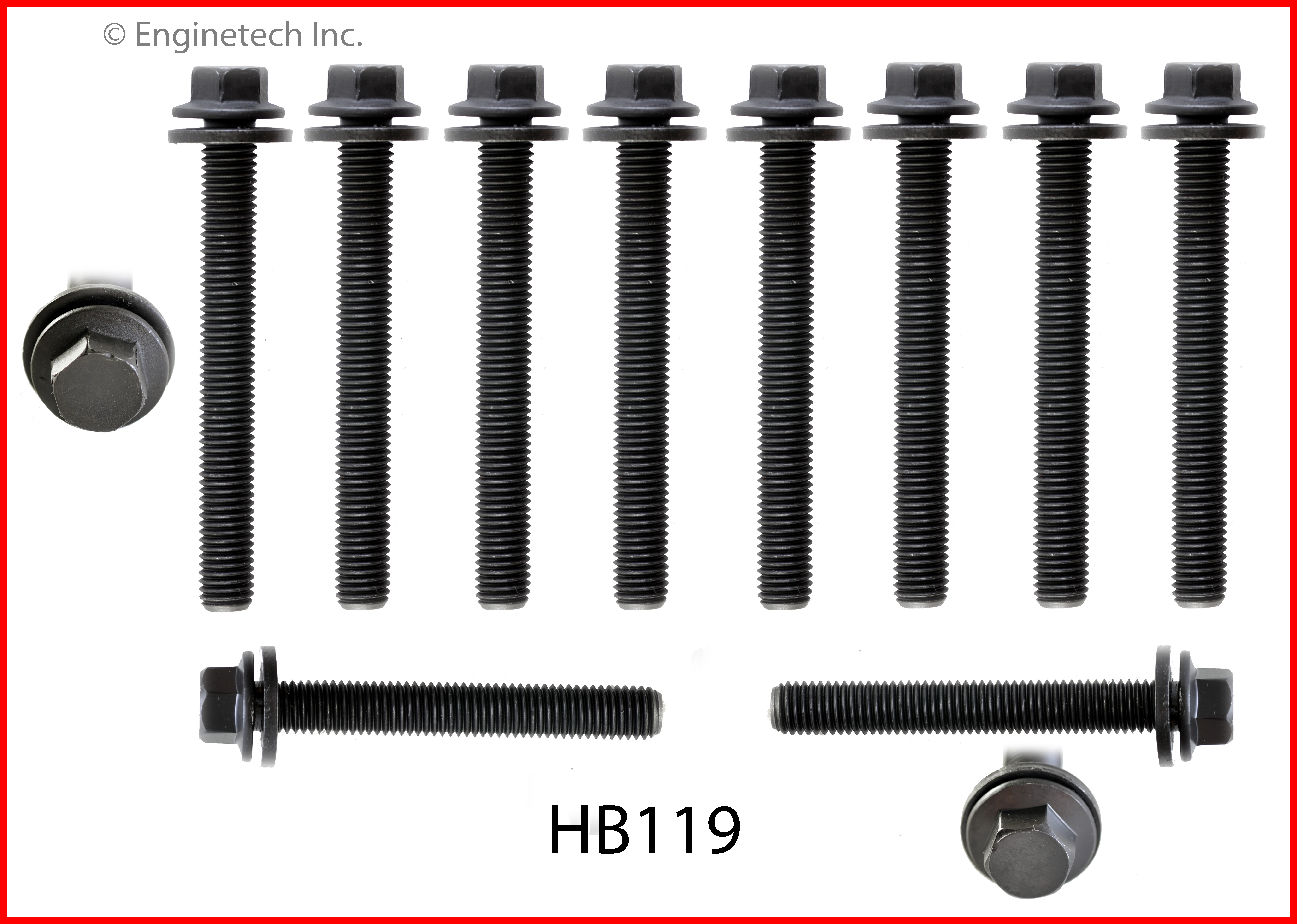 Engine Cylinder Head Bolt Set