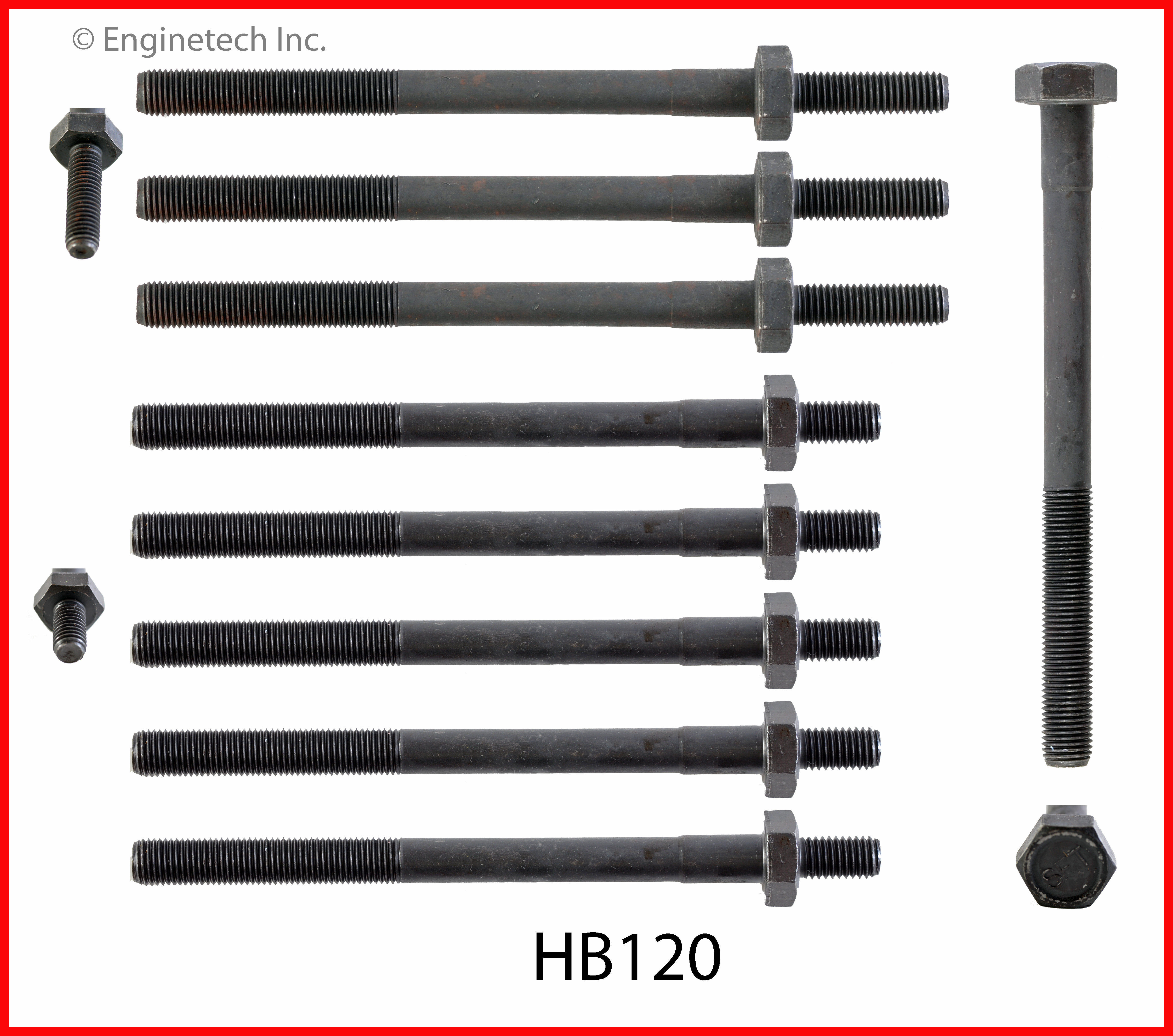 Engine Cylinder Head Bolt Set