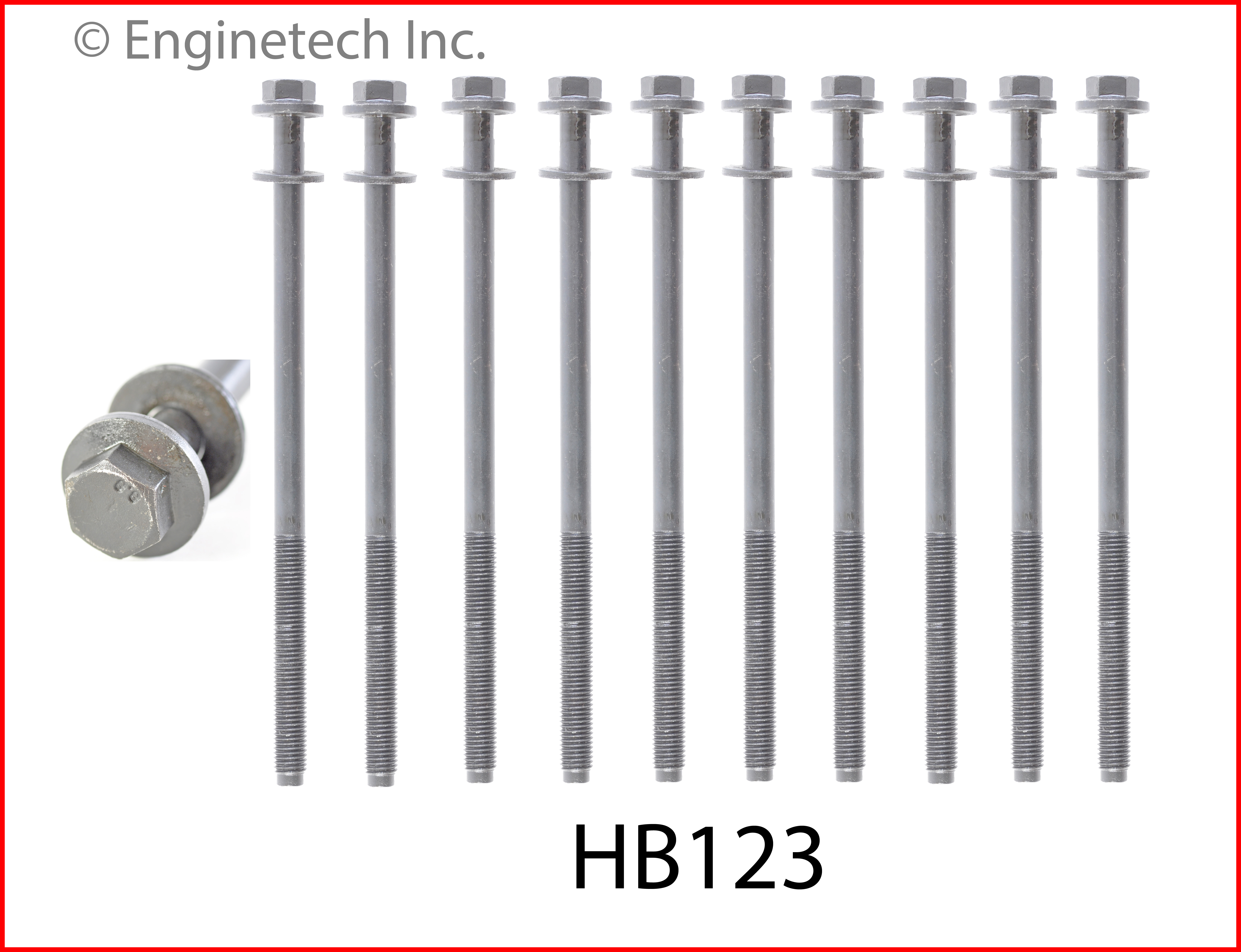 Engine Cylinder Head Bolt Set