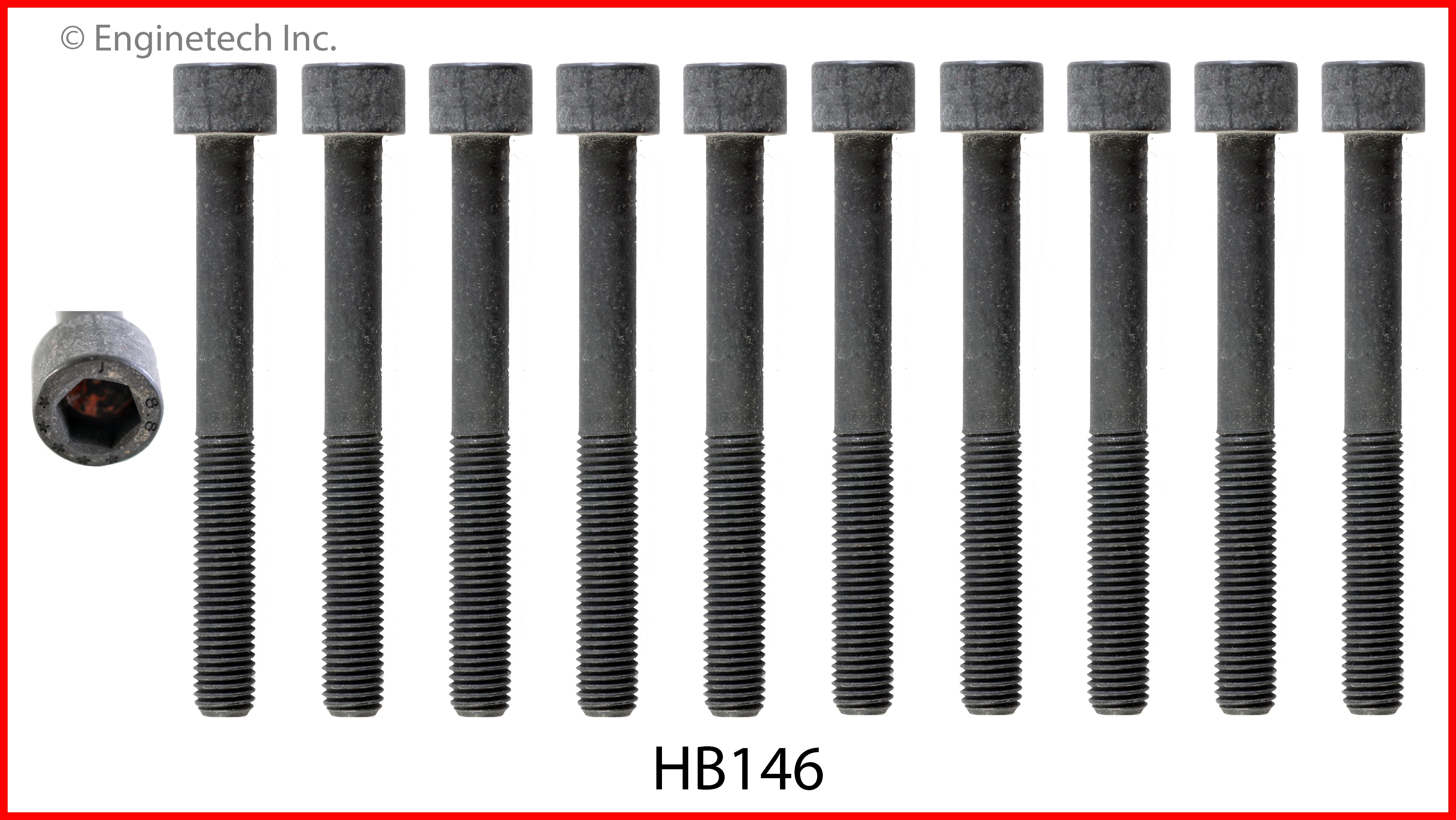 Engine Cylinder Head Bolt Set