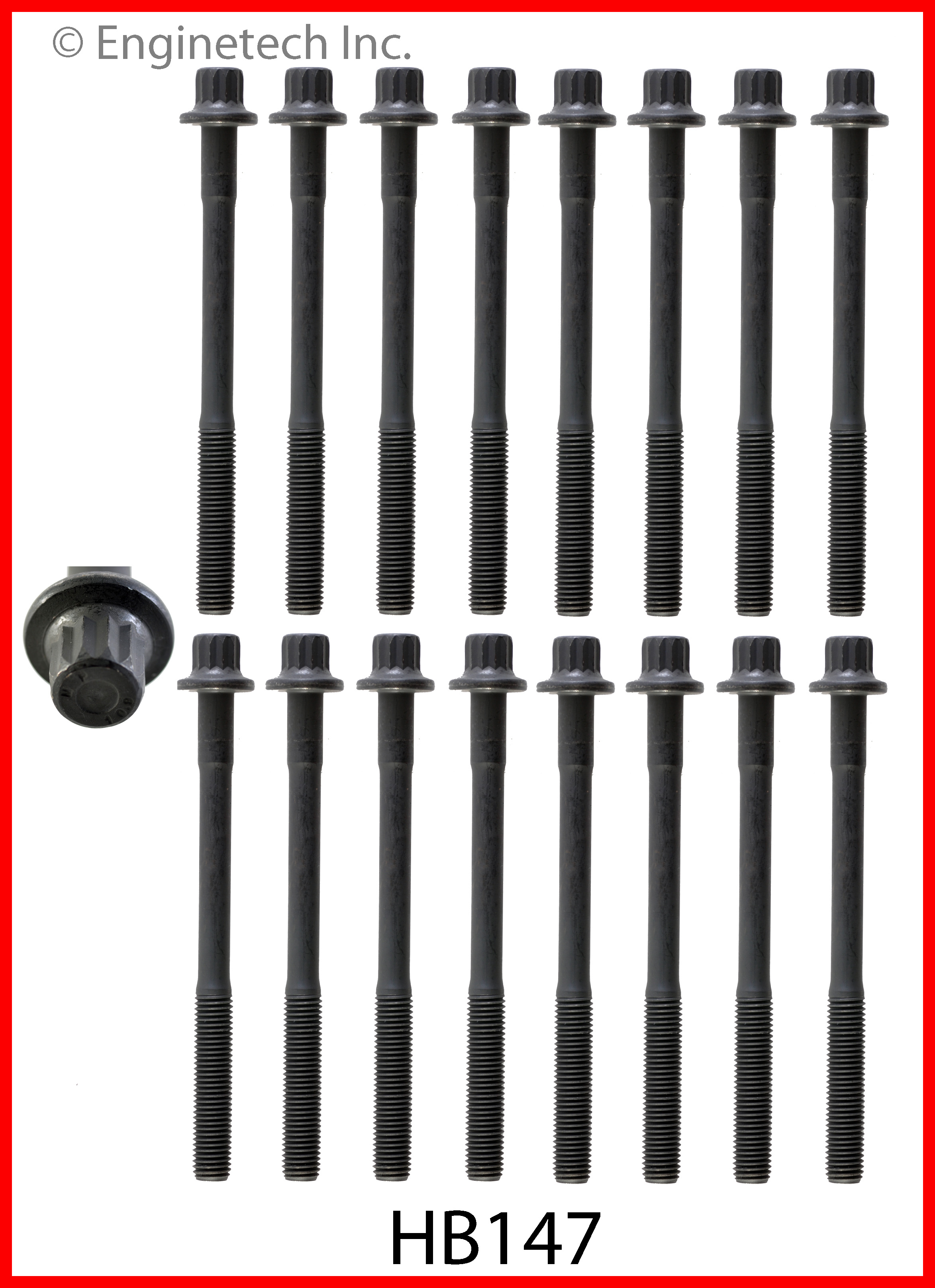 Engine Cylinder Head Bolt Set