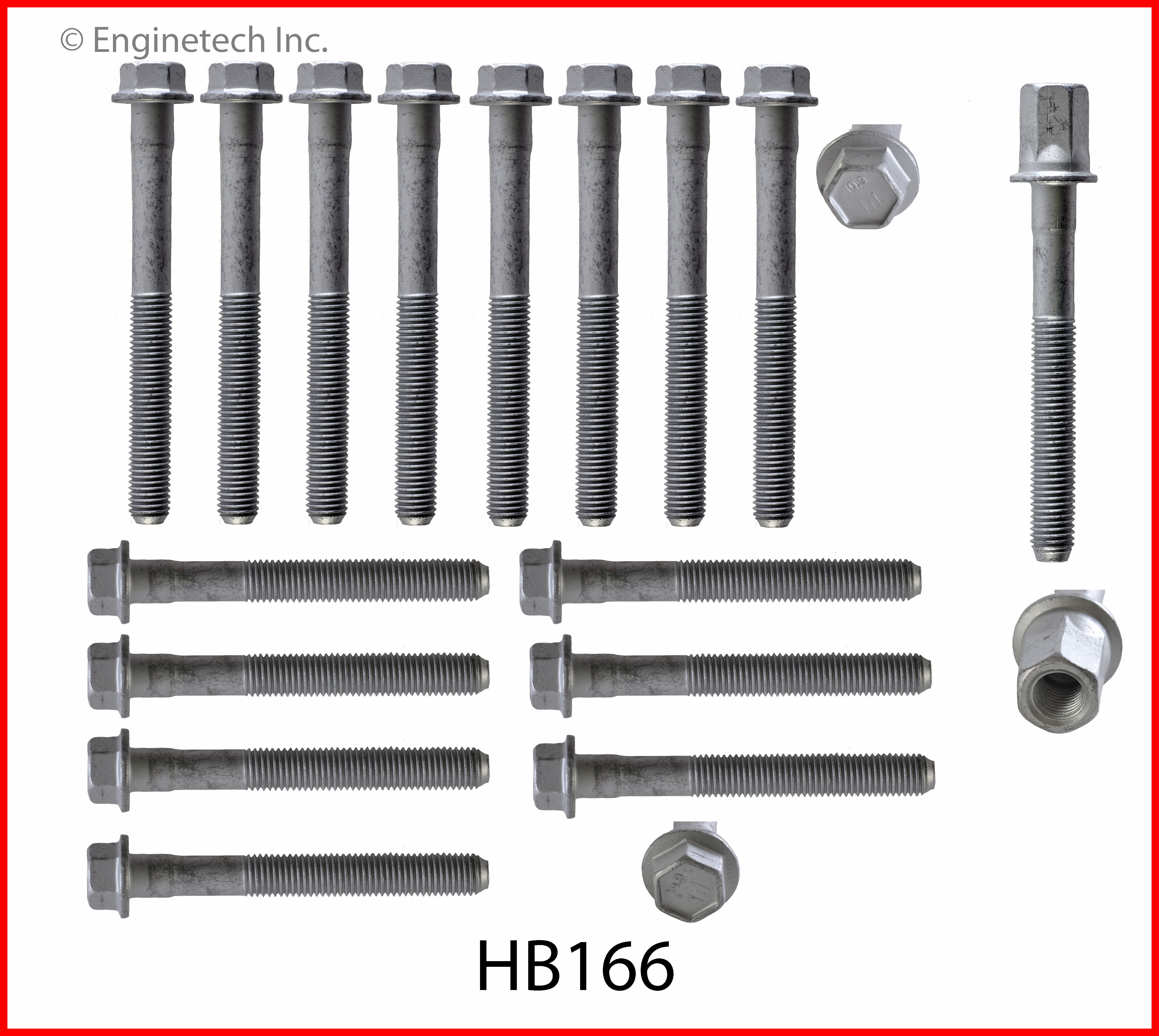 Engine Cylinder Head Bolt Set