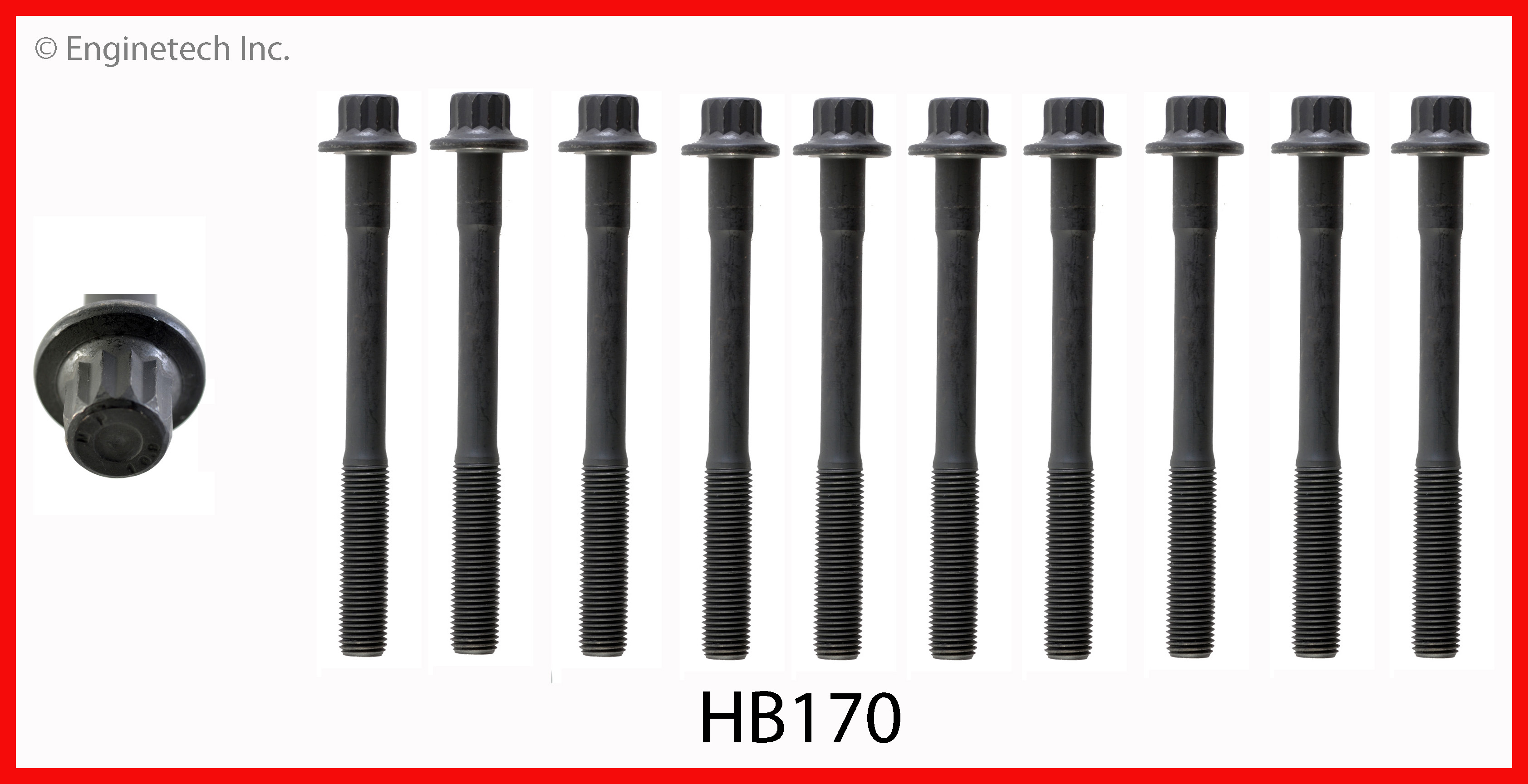 Engine Cylinder Head Bolt Set