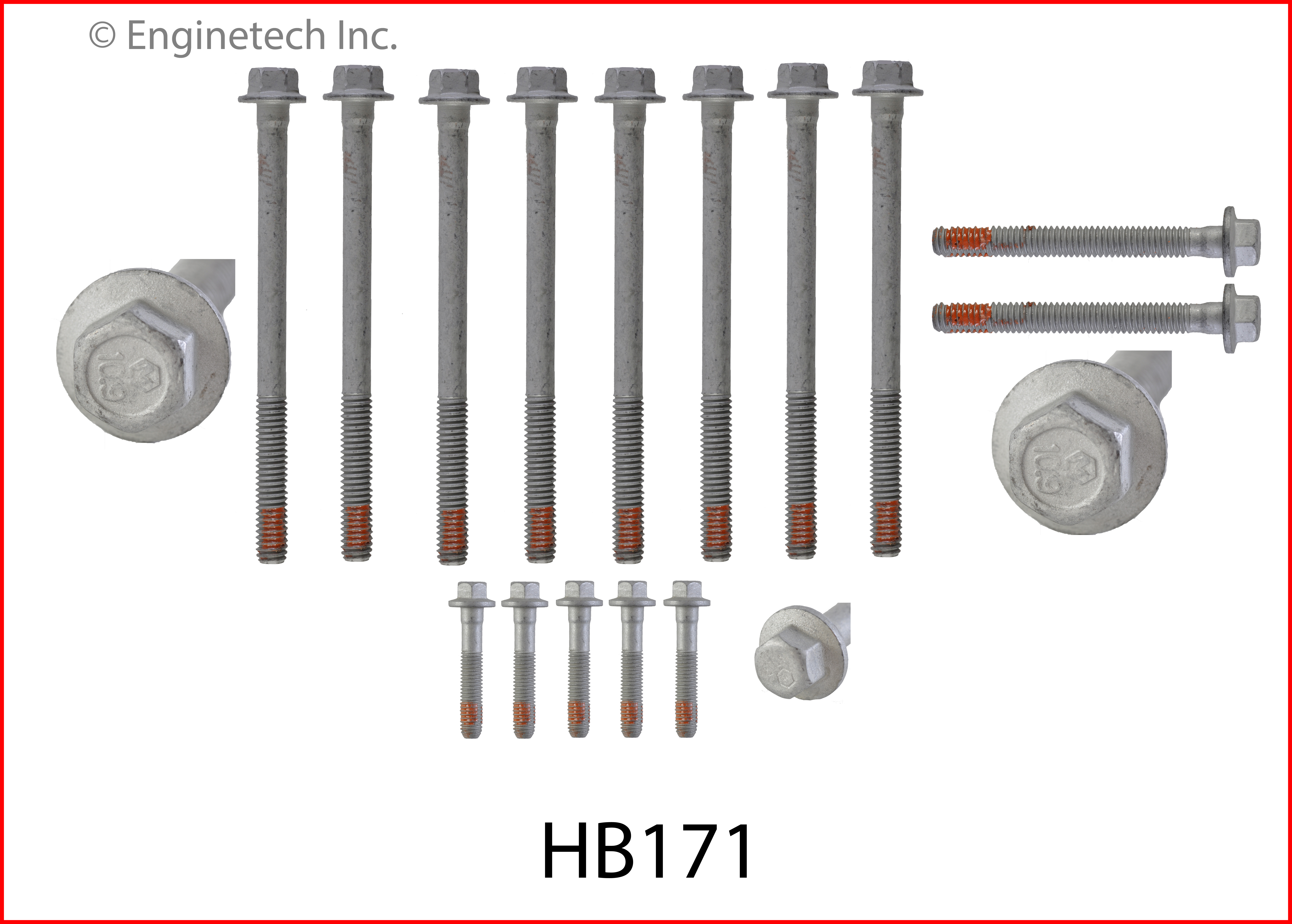 Engine Cylinder Head Bolt Set