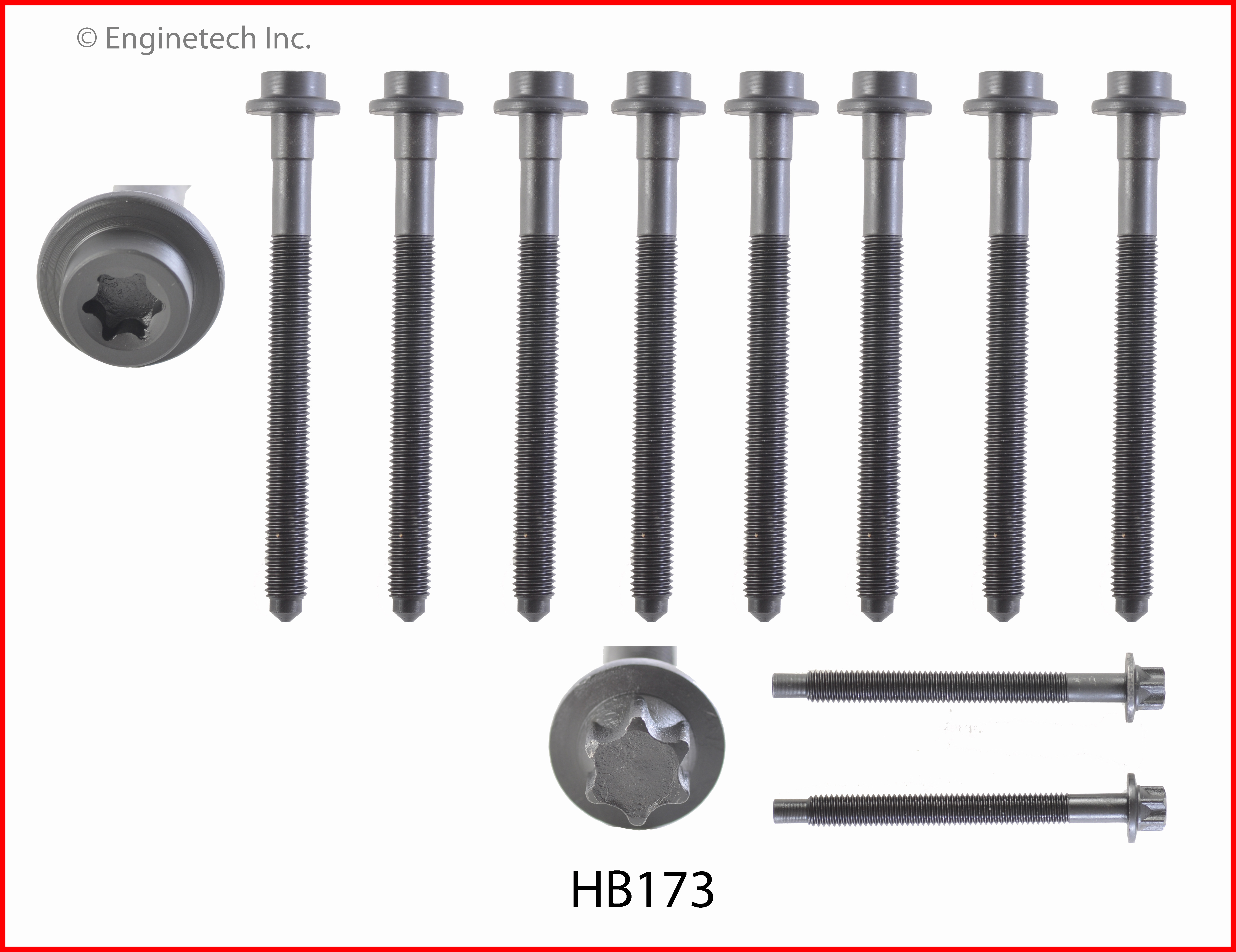 Engine Cylinder Head Bolt Set