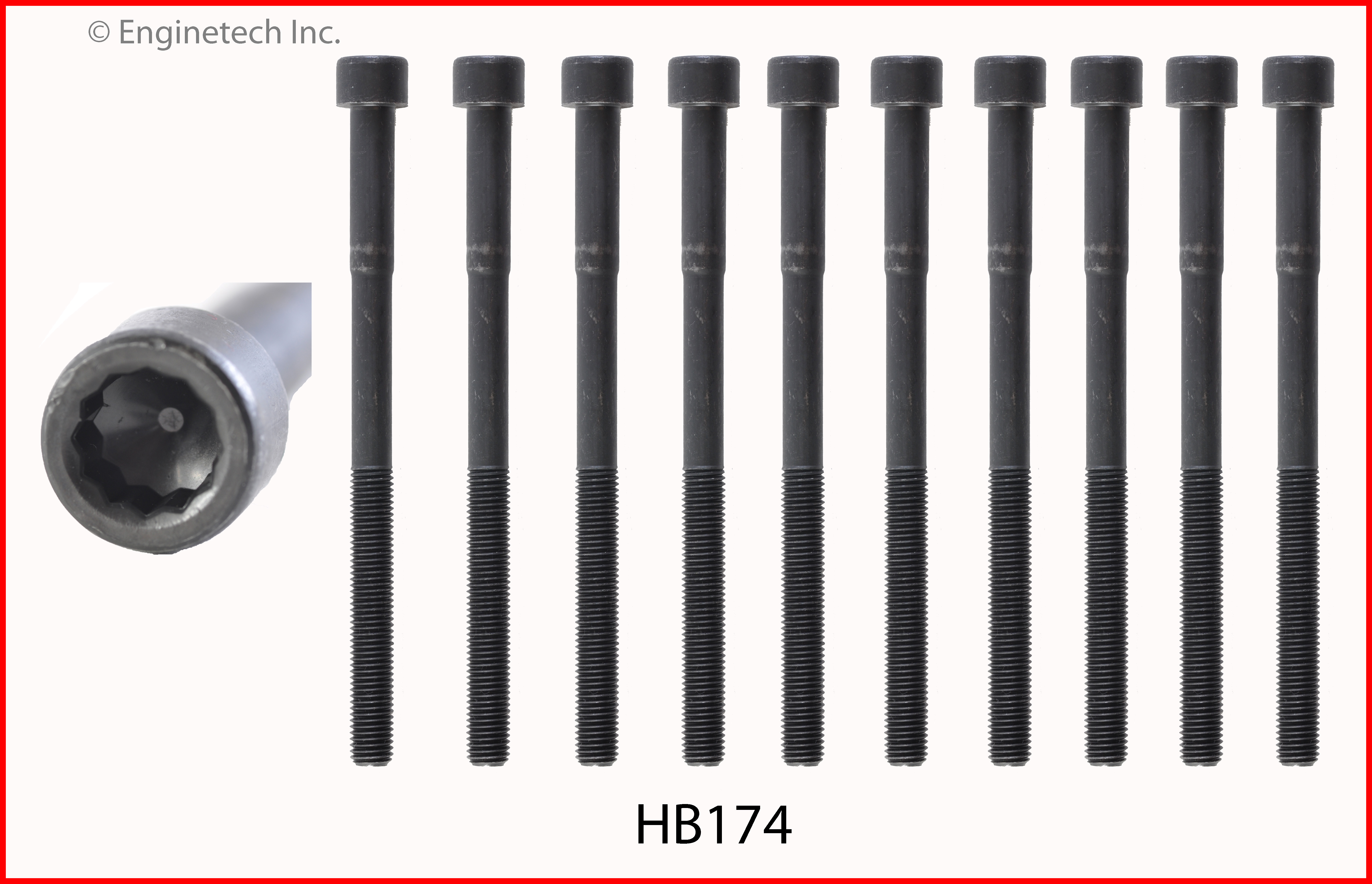 Engine Cylinder Head Bolt Set