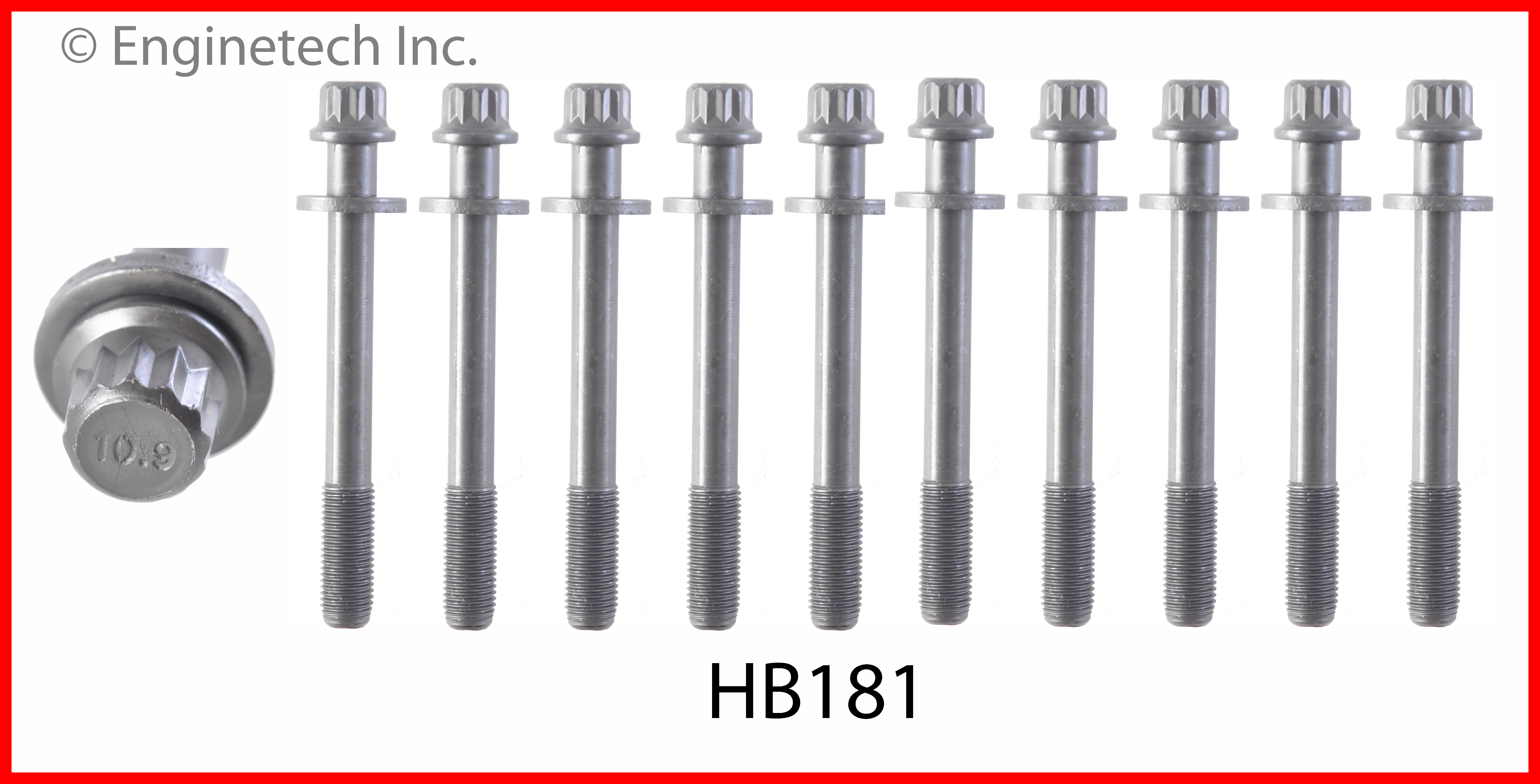 Engine Cylinder Head Bolt Set