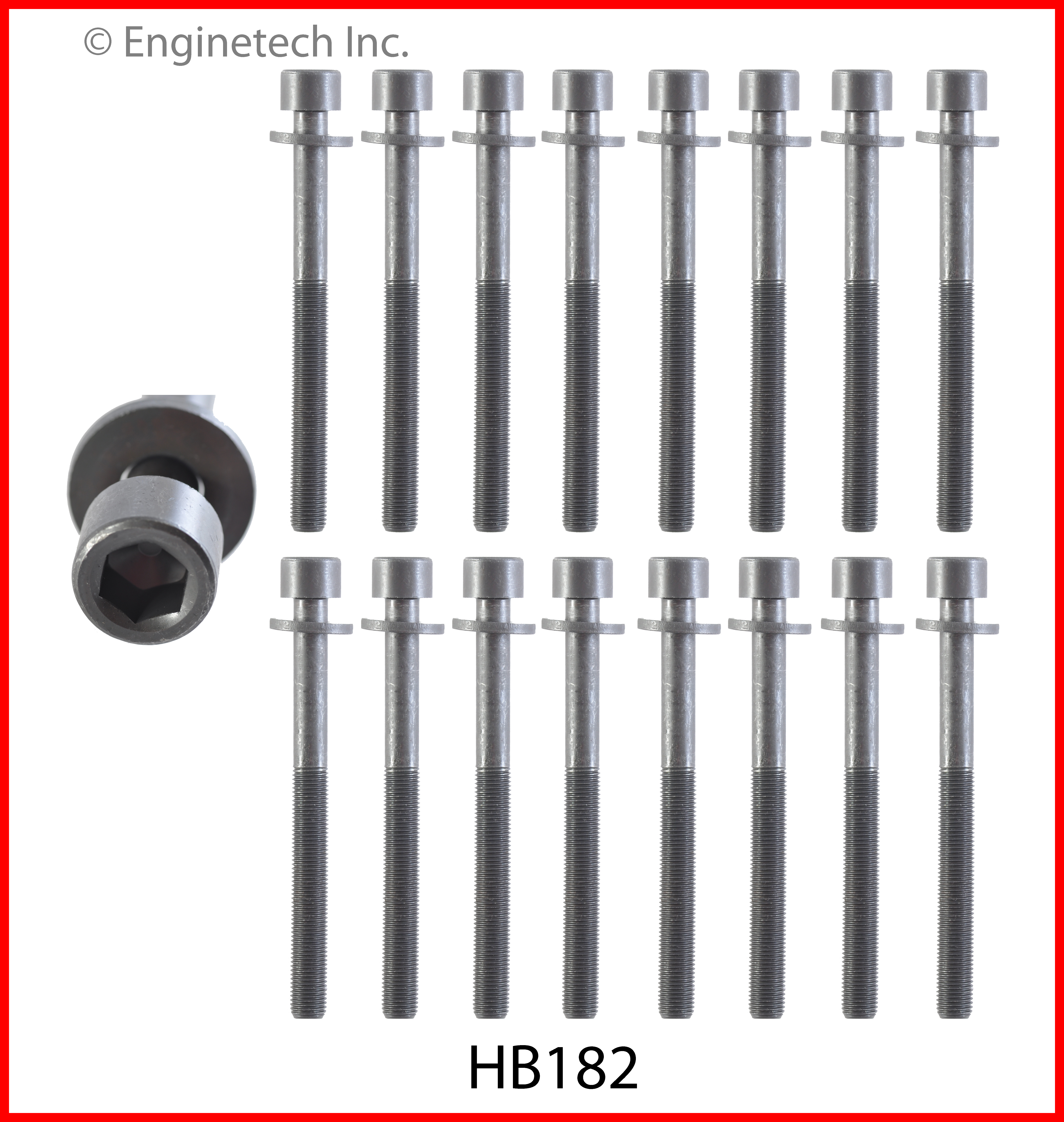 Engine Cylinder Head Bolt Set