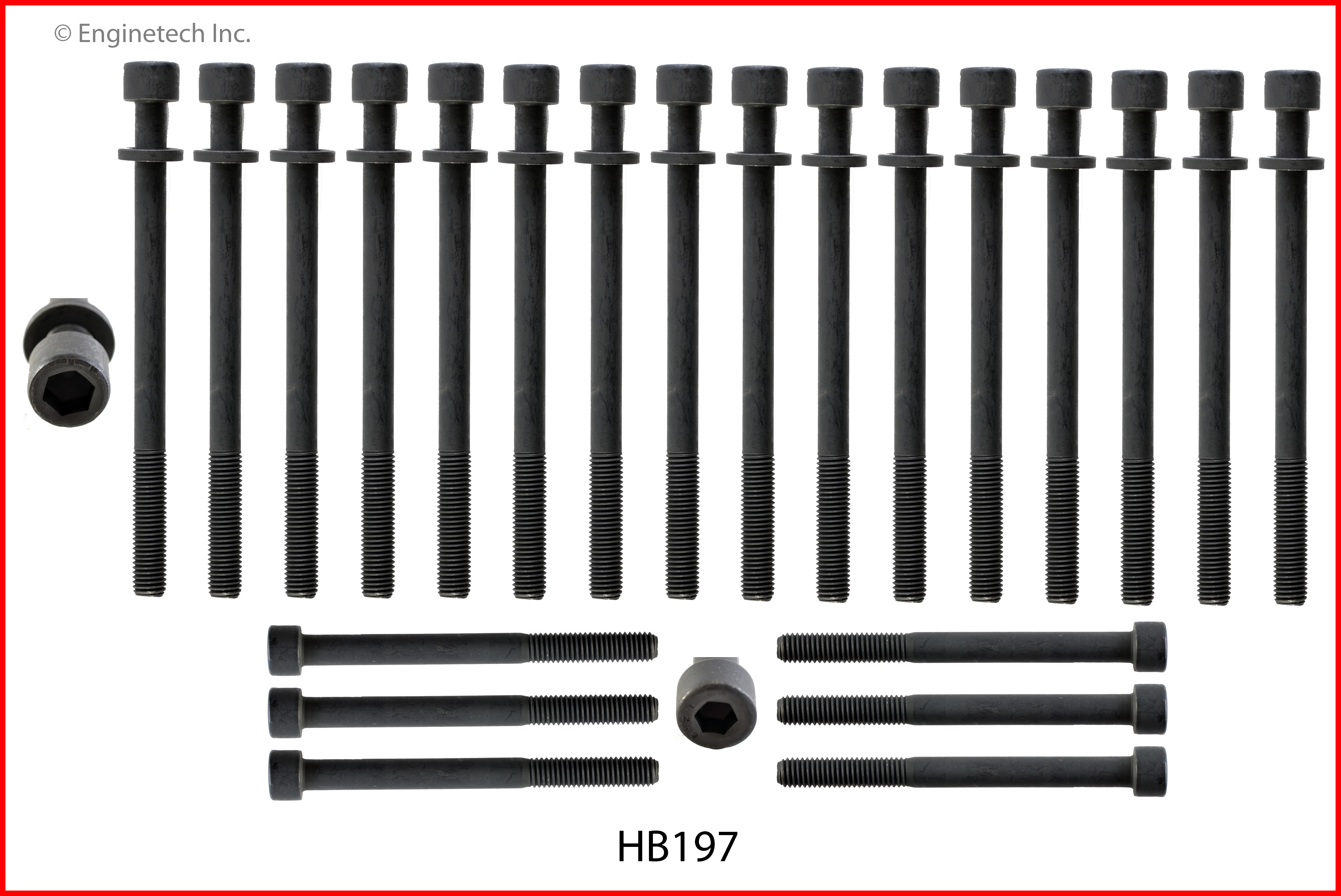 Engine Cylinder Head Bolt Set