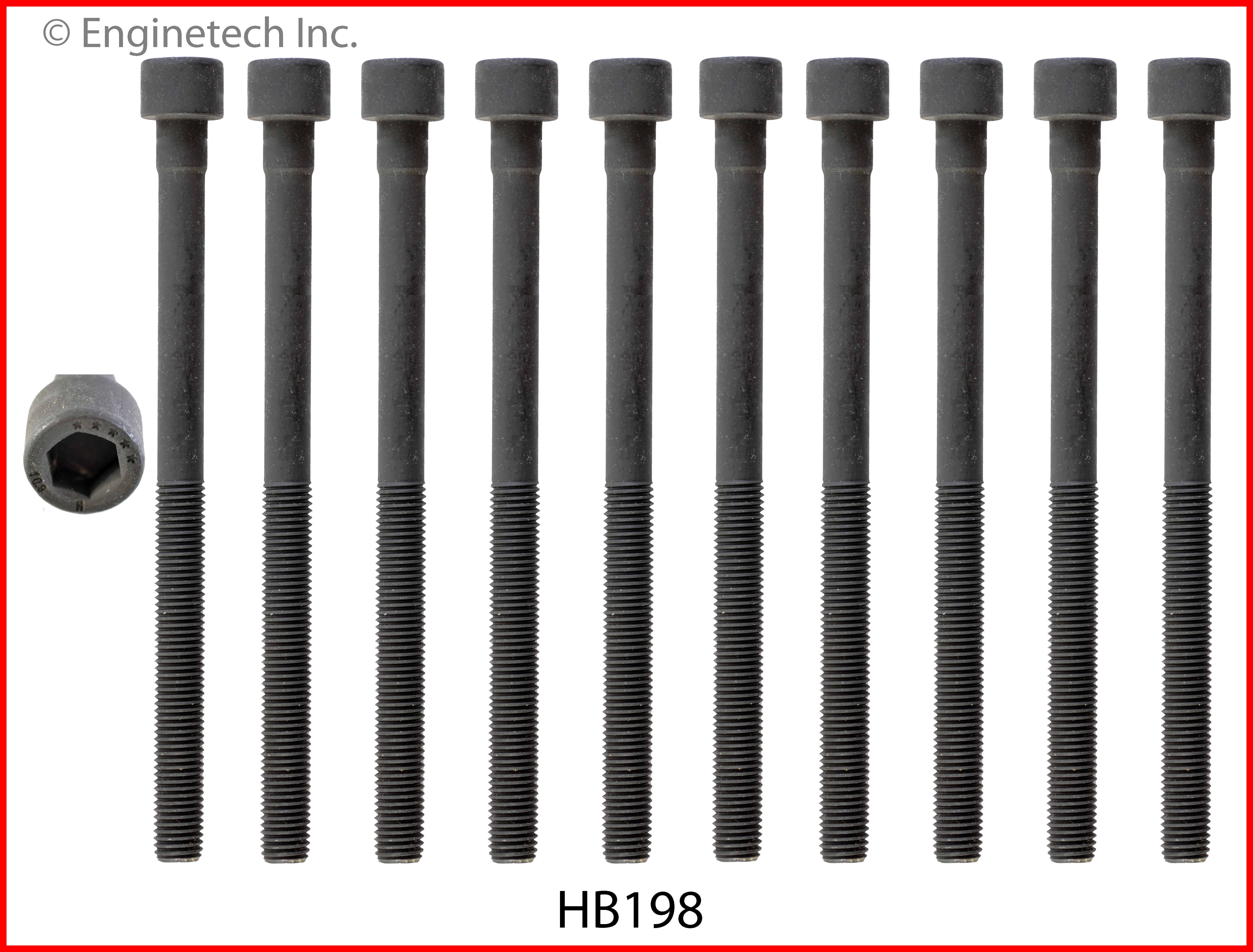 Engine Cylinder Head Bolt Set