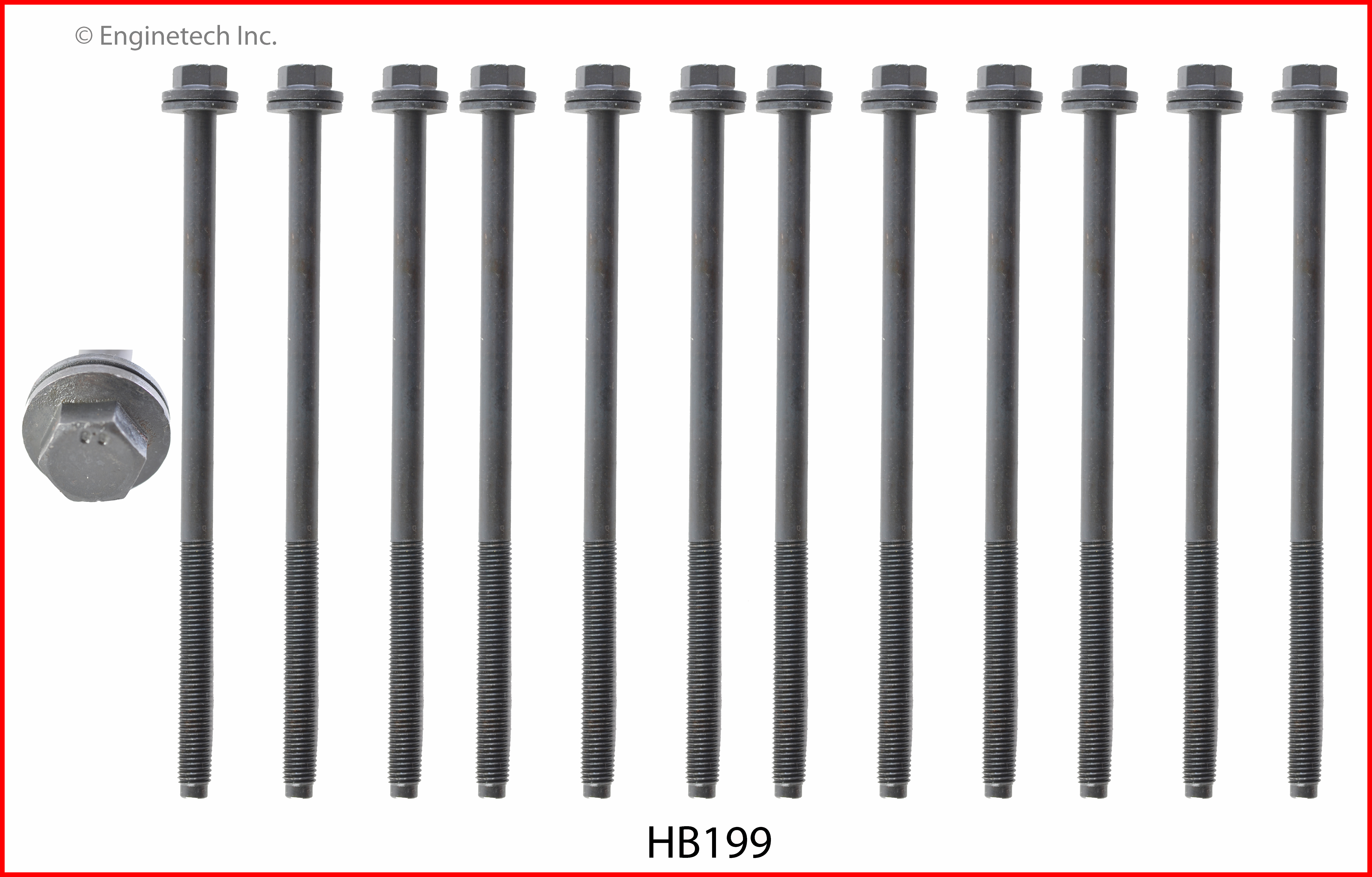 Engine Cylinder Head Bolt Set