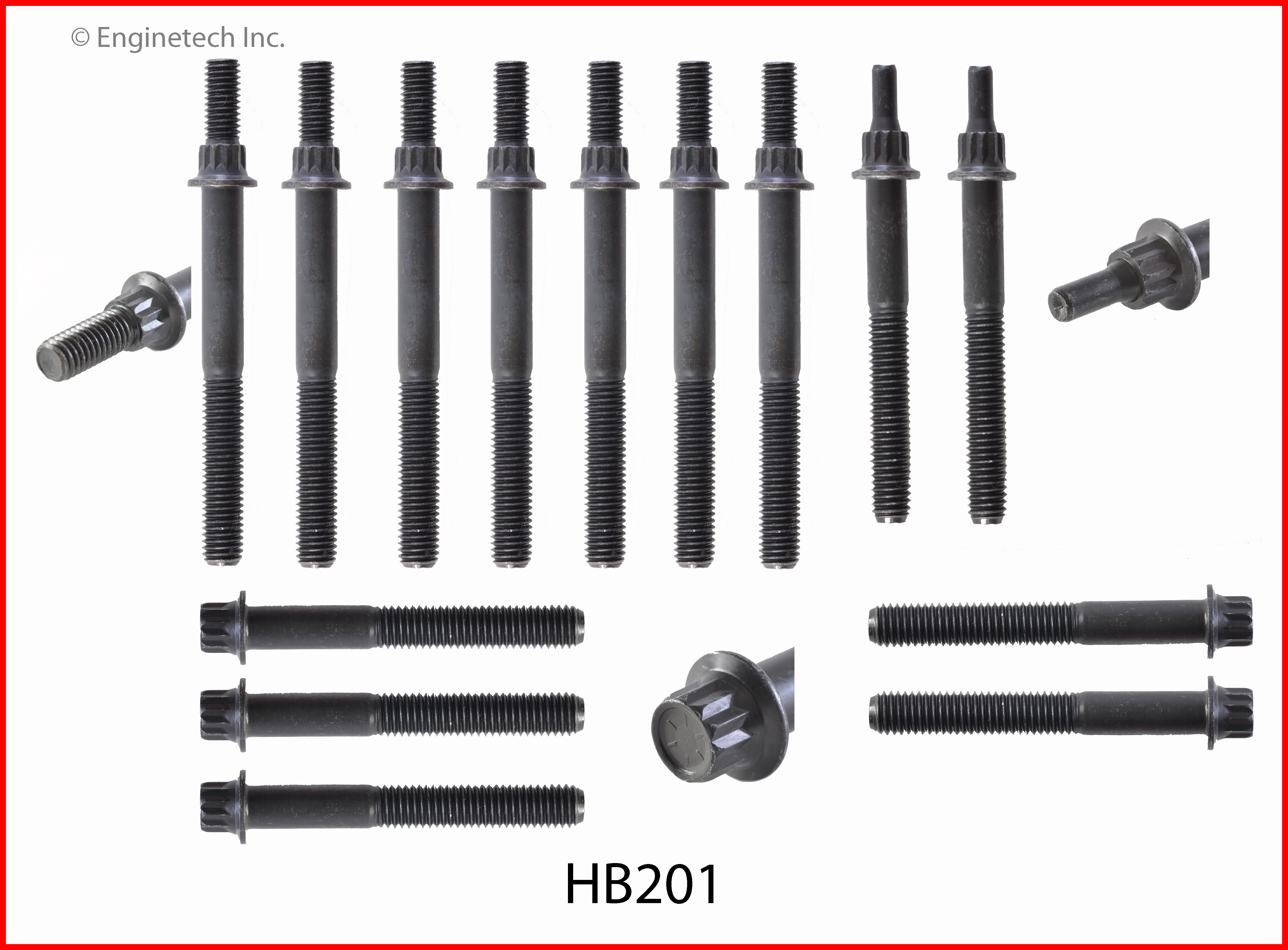 Engine Cylinder Head Bolt Set