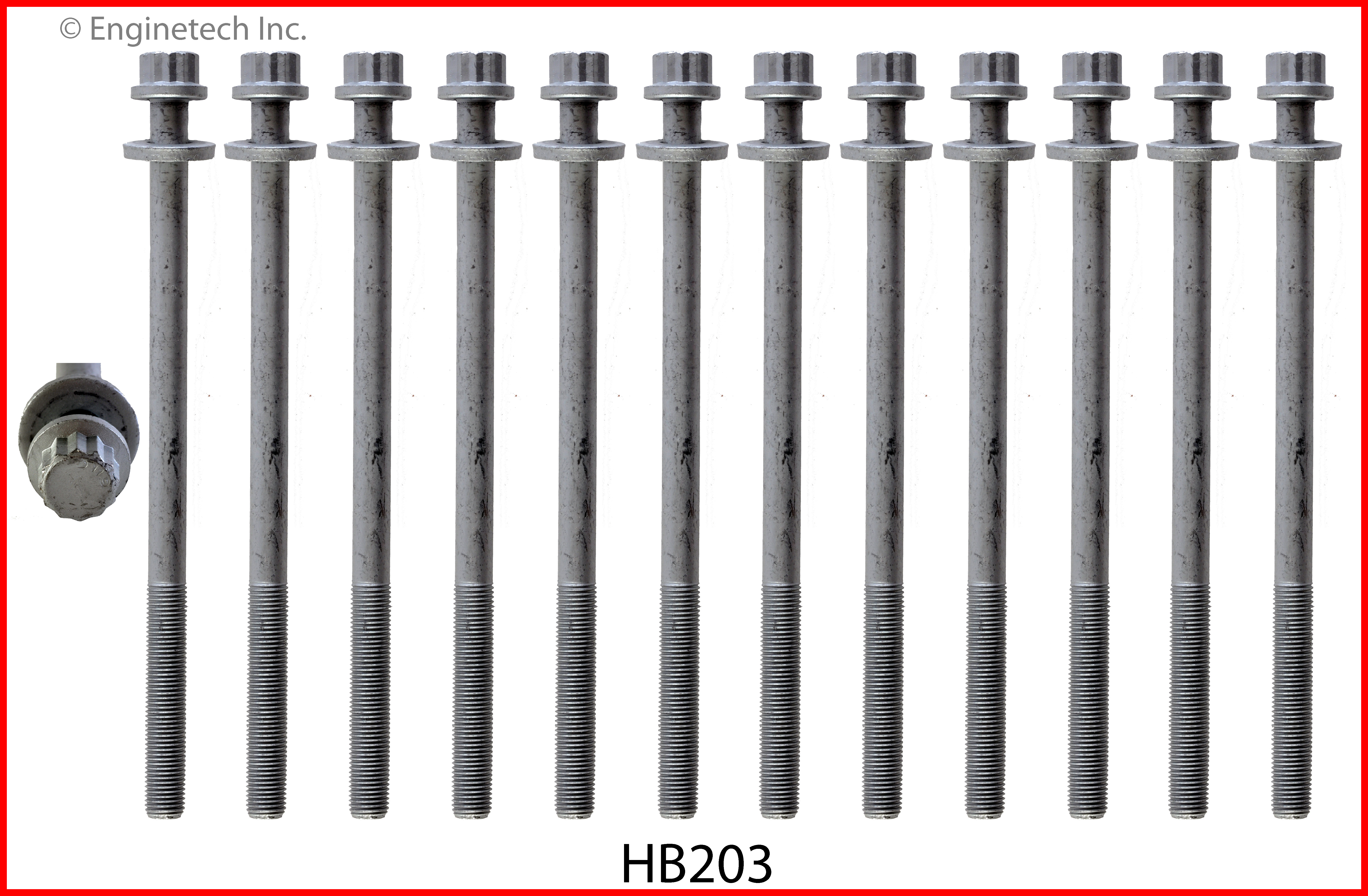 Engine Cylinder Head Bolt Set