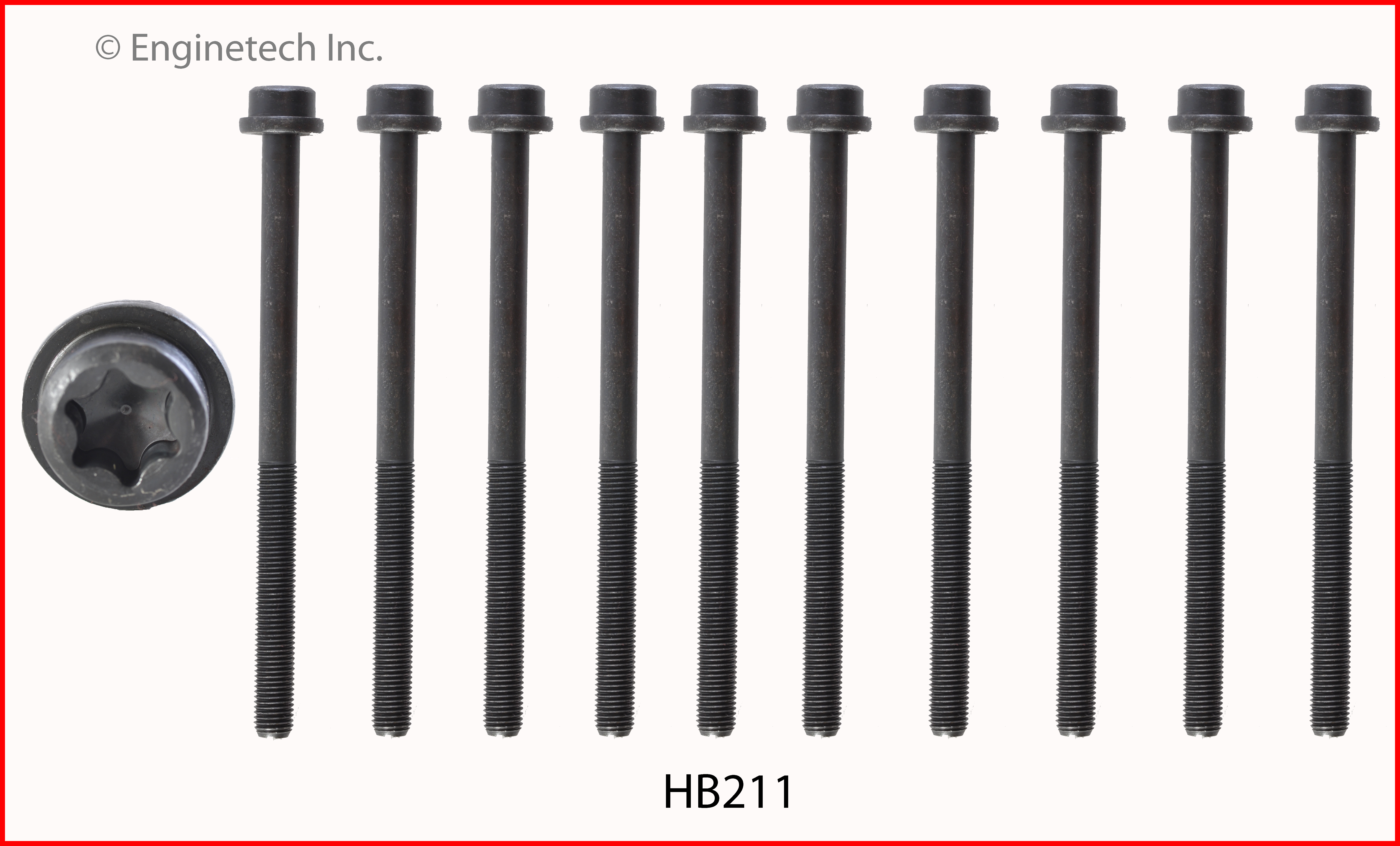 Engine Cylinder Head Bolt Set