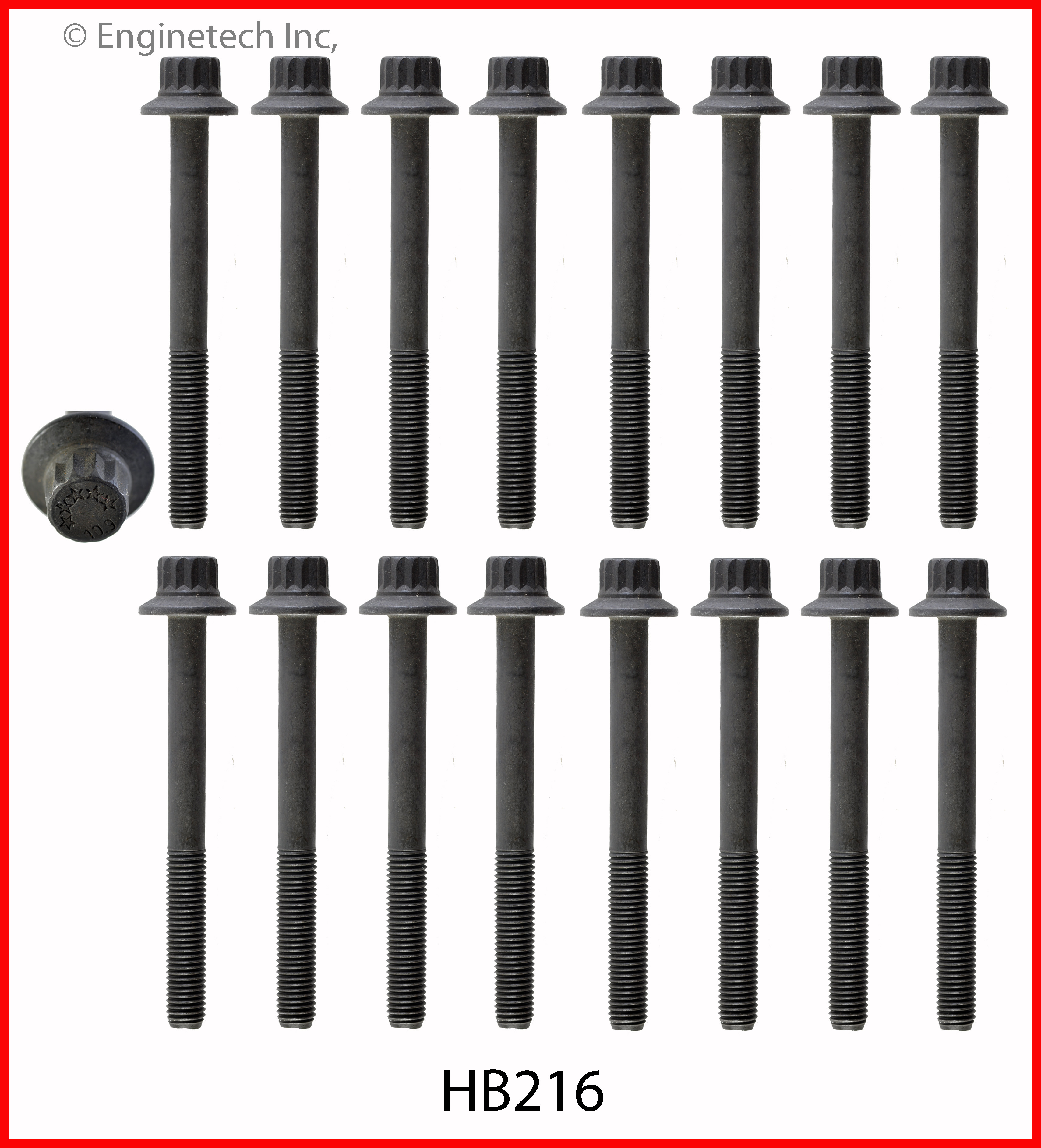 Engine Cylinder Head Bolt Set
