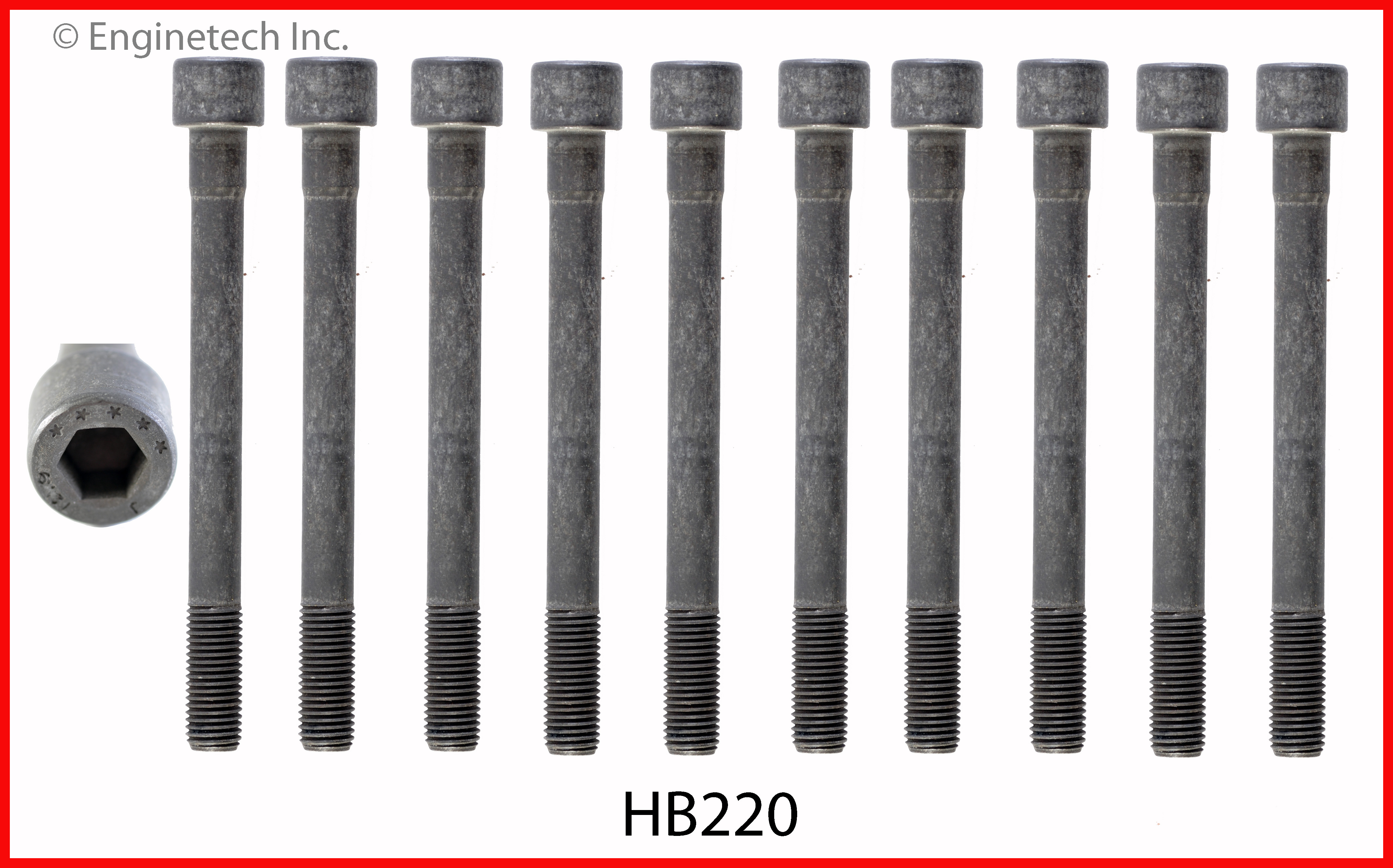 Engine Cylinder Head Bolt Set