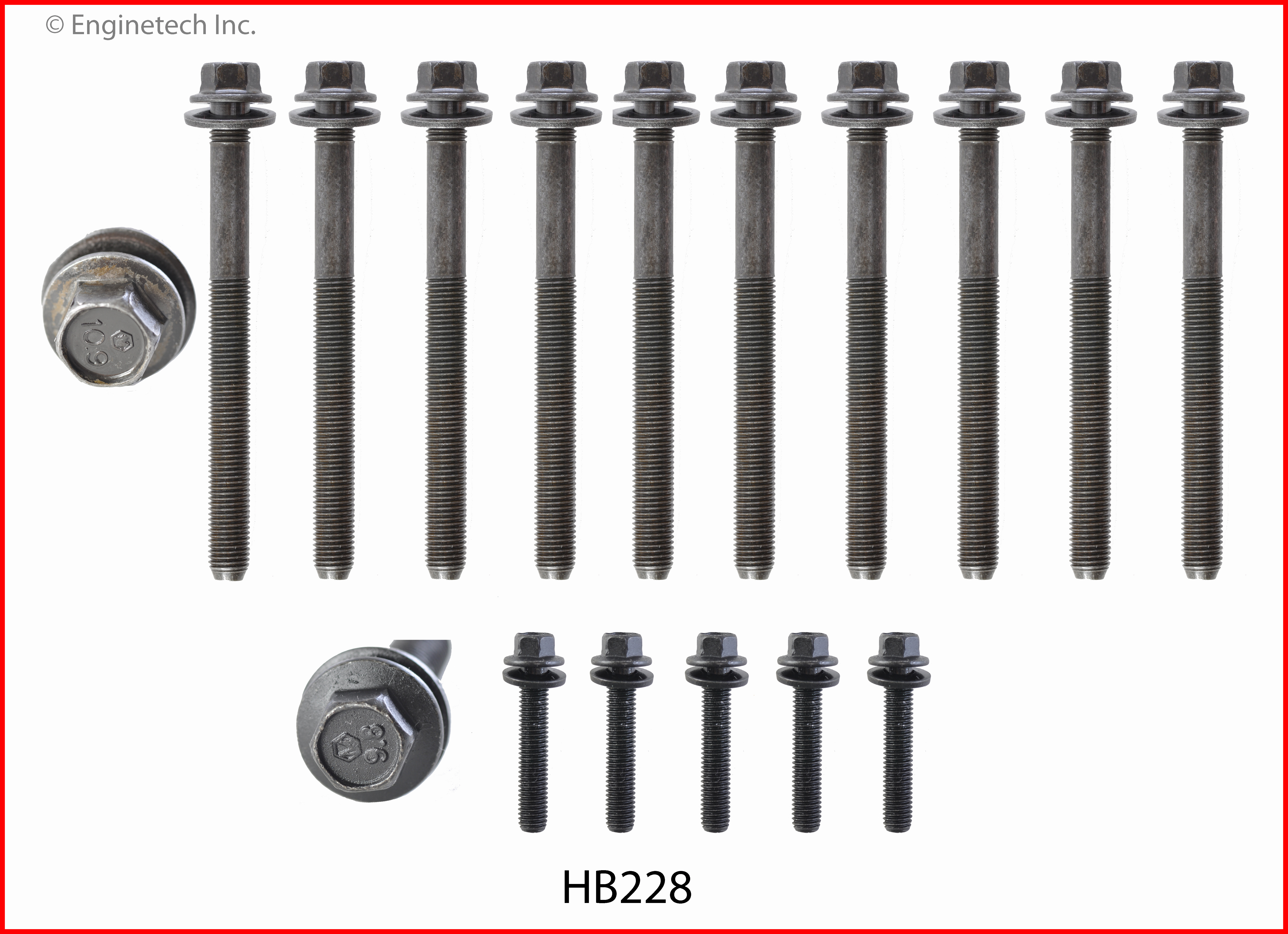 Engine Cylinder Head Bolt Set